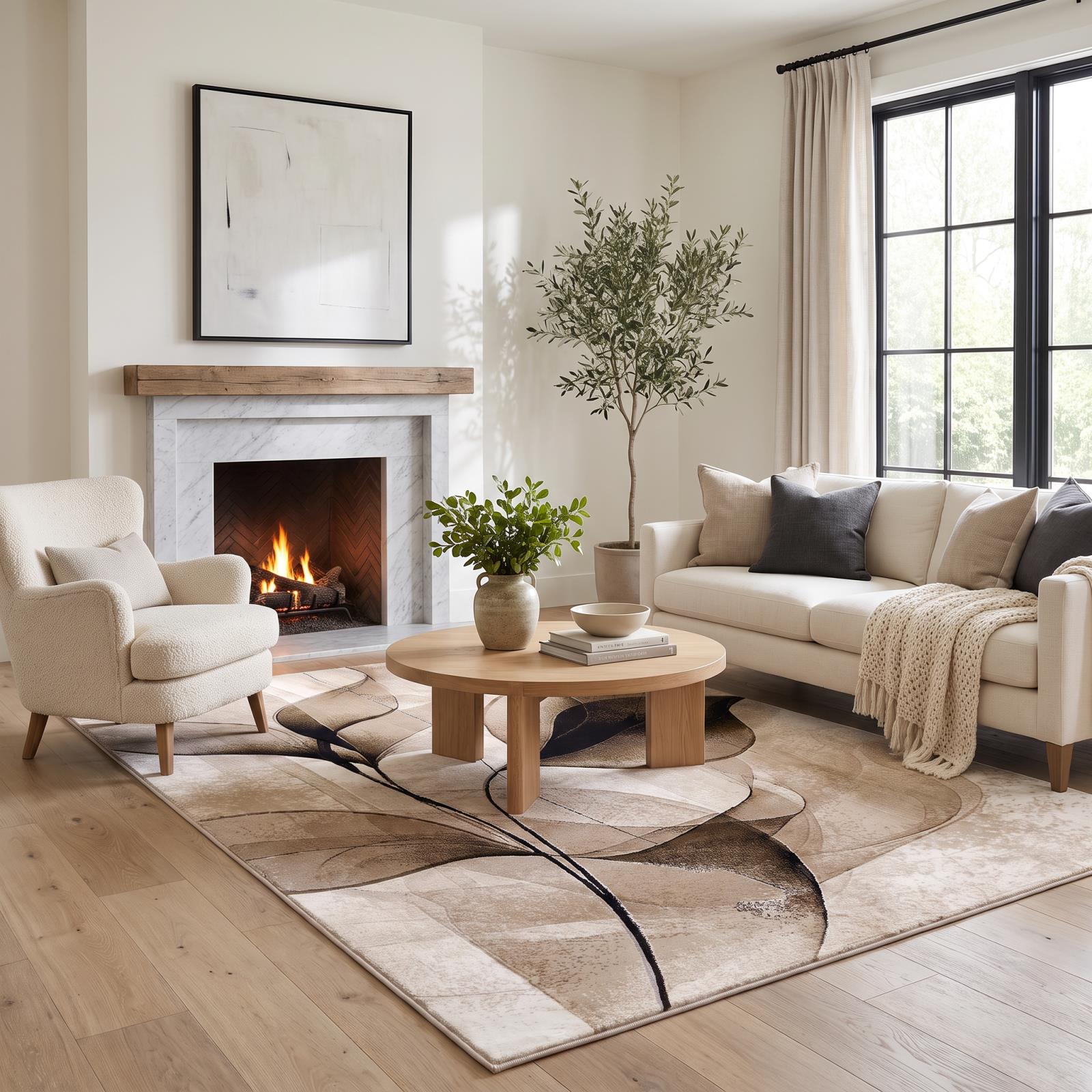 Alexia AX12 Beige Area Rug