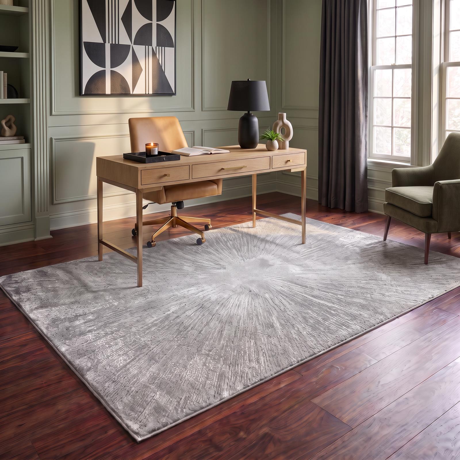 Hania HN02 Silver Gray Area Rug — view 2