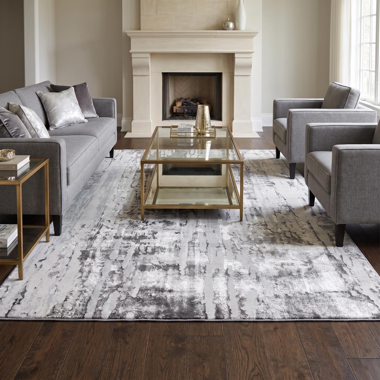 Hania HN03 Light Gray Area Rug