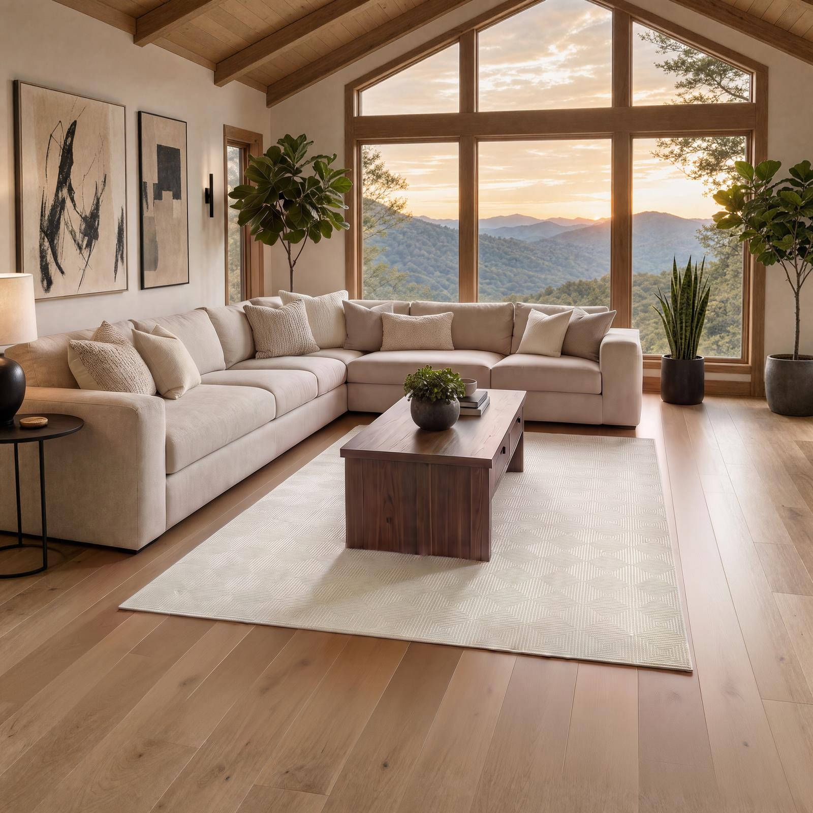 Omari OM16 Ivory Area Rug