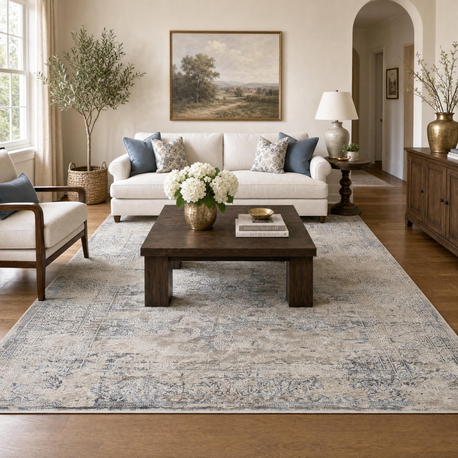 Omari OM15 Cream Area Rug — view 7