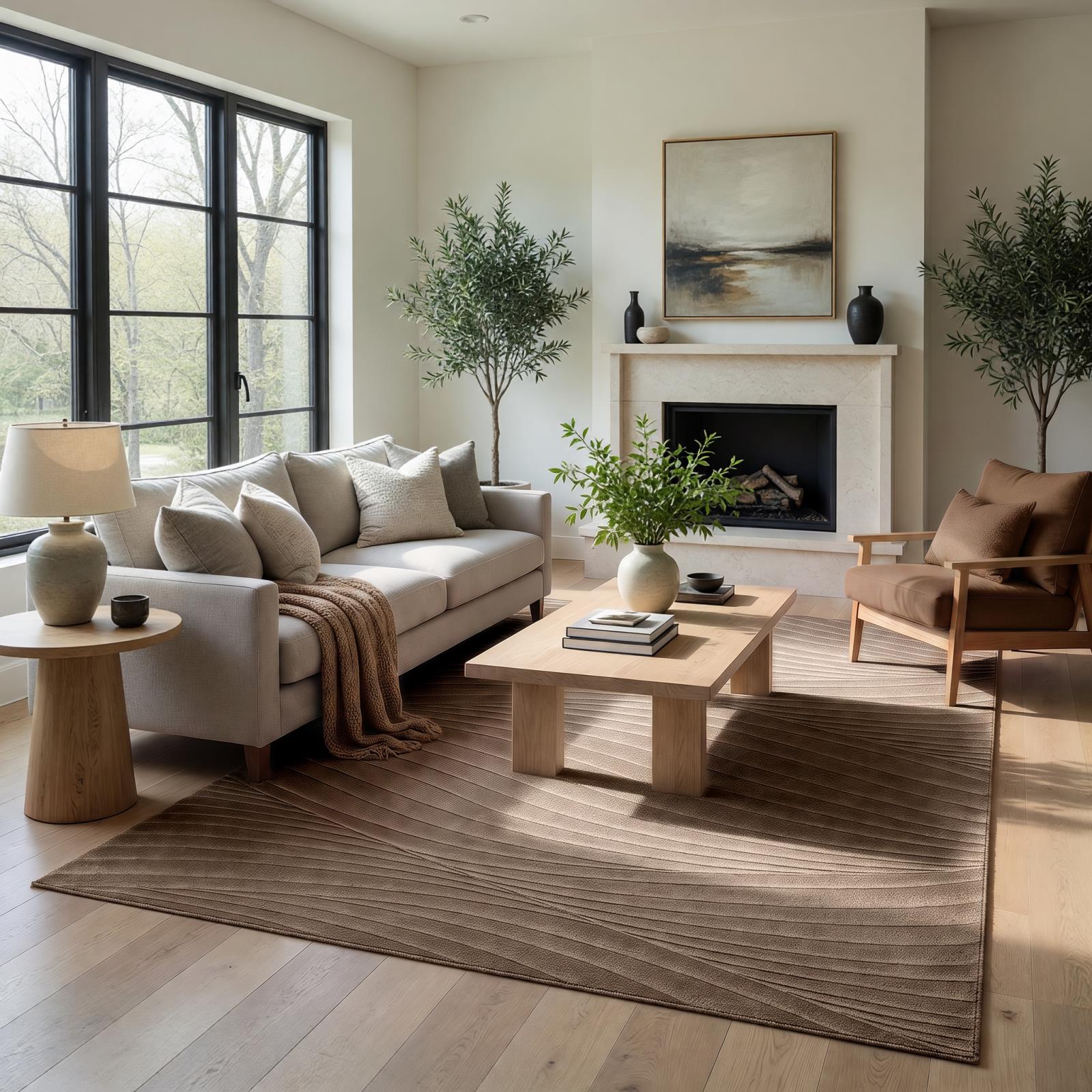 Omari OM10 Taupe Area Rug