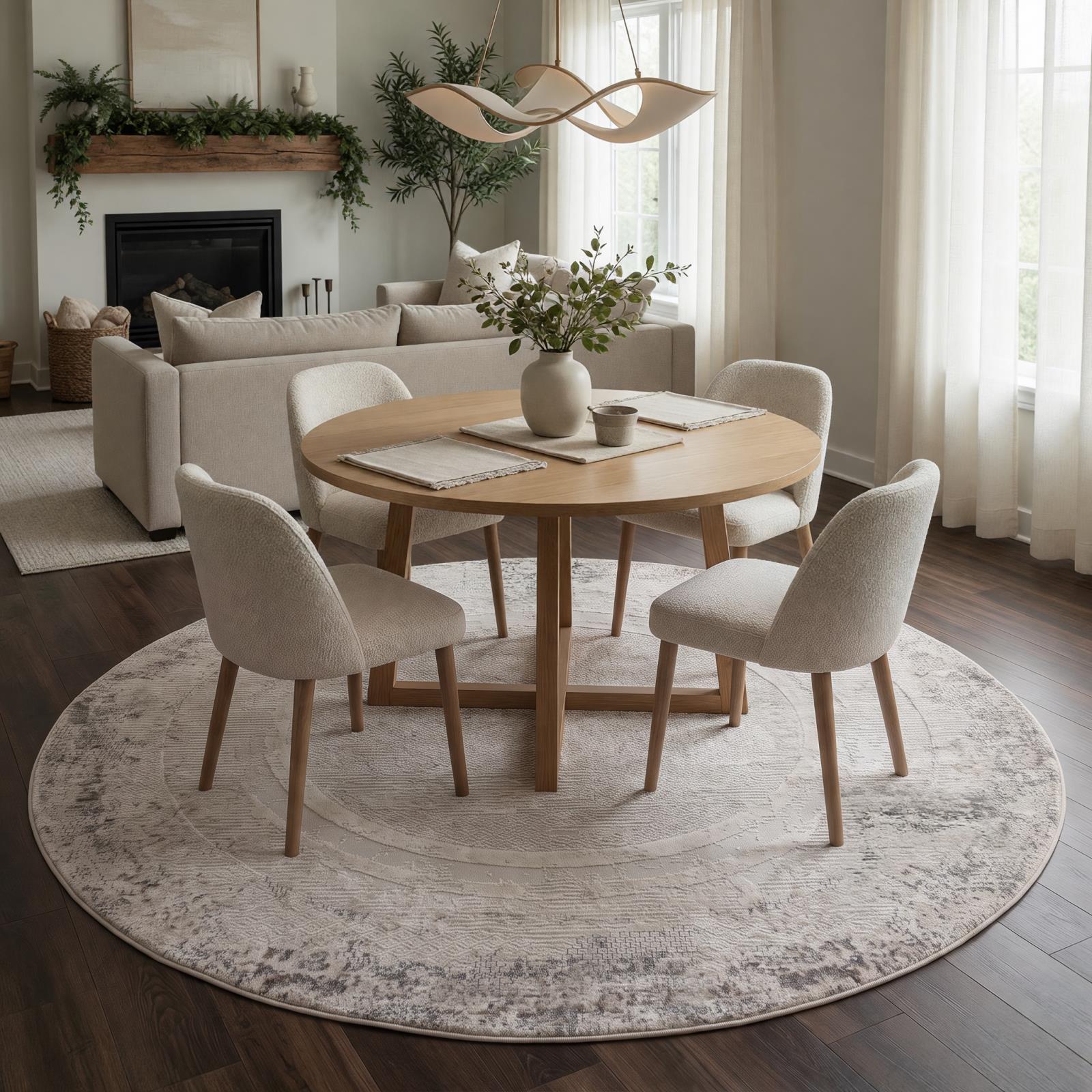 Omari OM08 Light Gray Area Rug — view 9