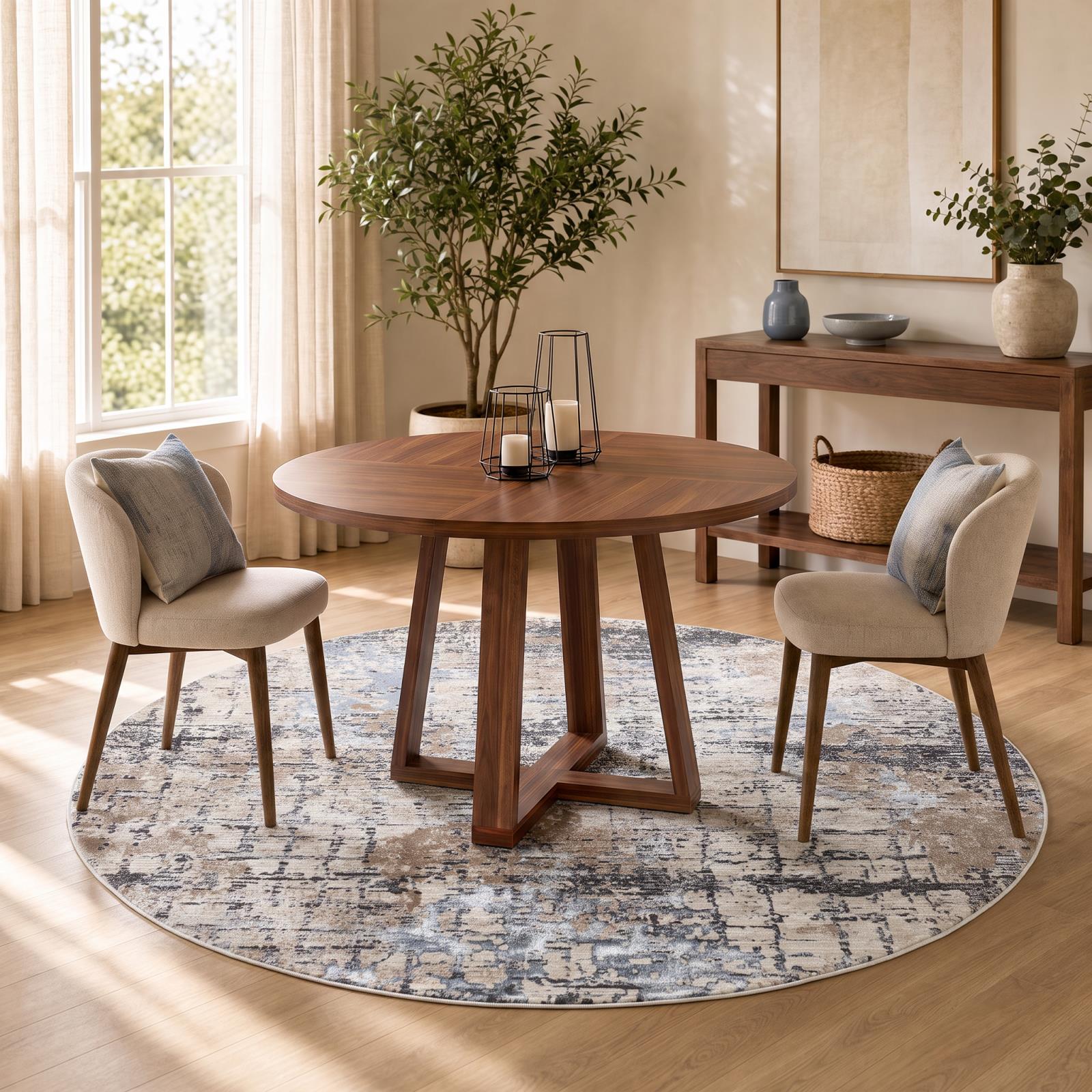 Omari OM06 Blue Gray Area Rug — view 9