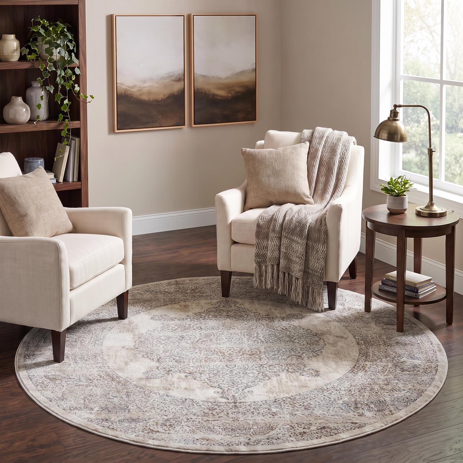 Omari OM03 Cream Area Rug — view 9