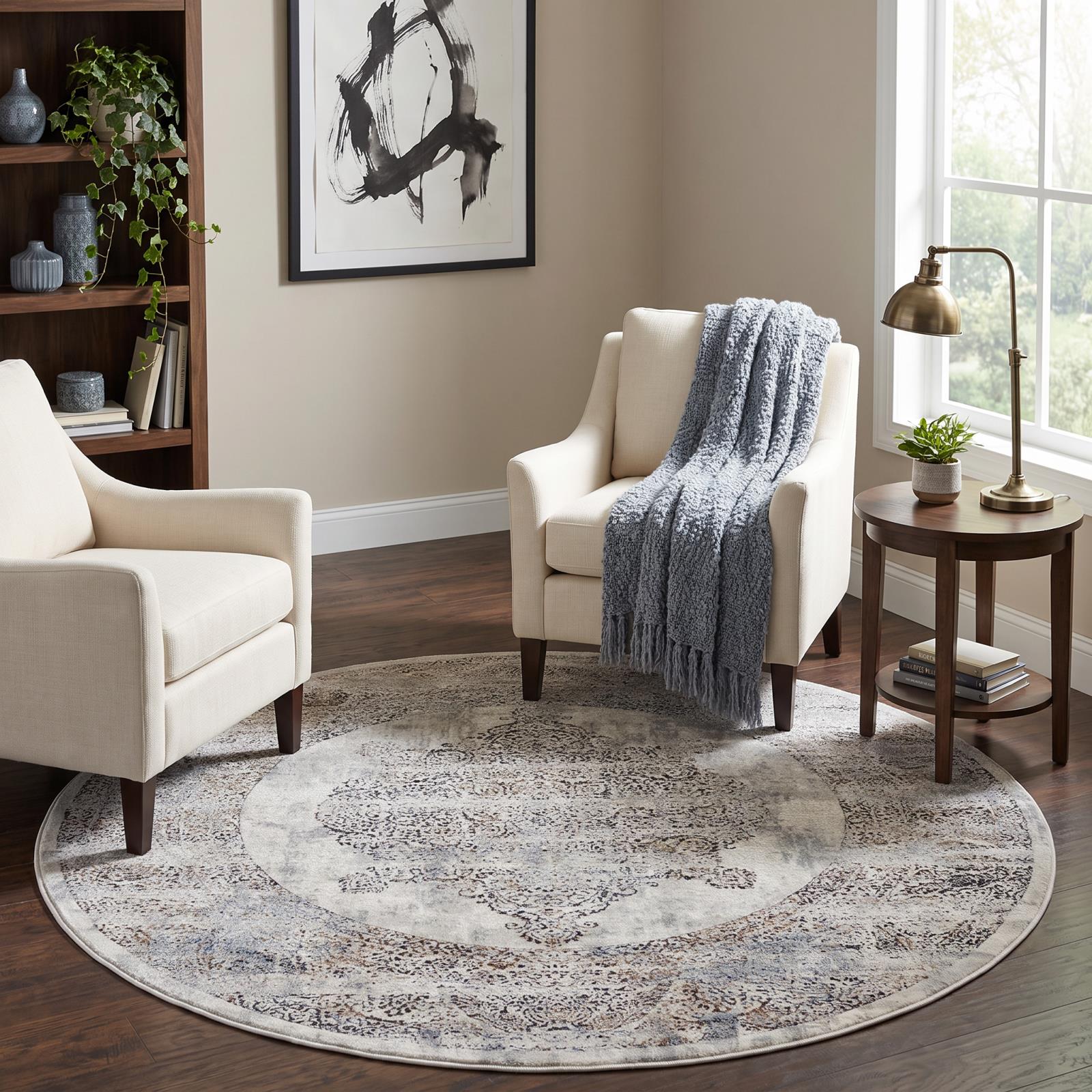 Omari OM02 Light Gray Area Rug — view 9