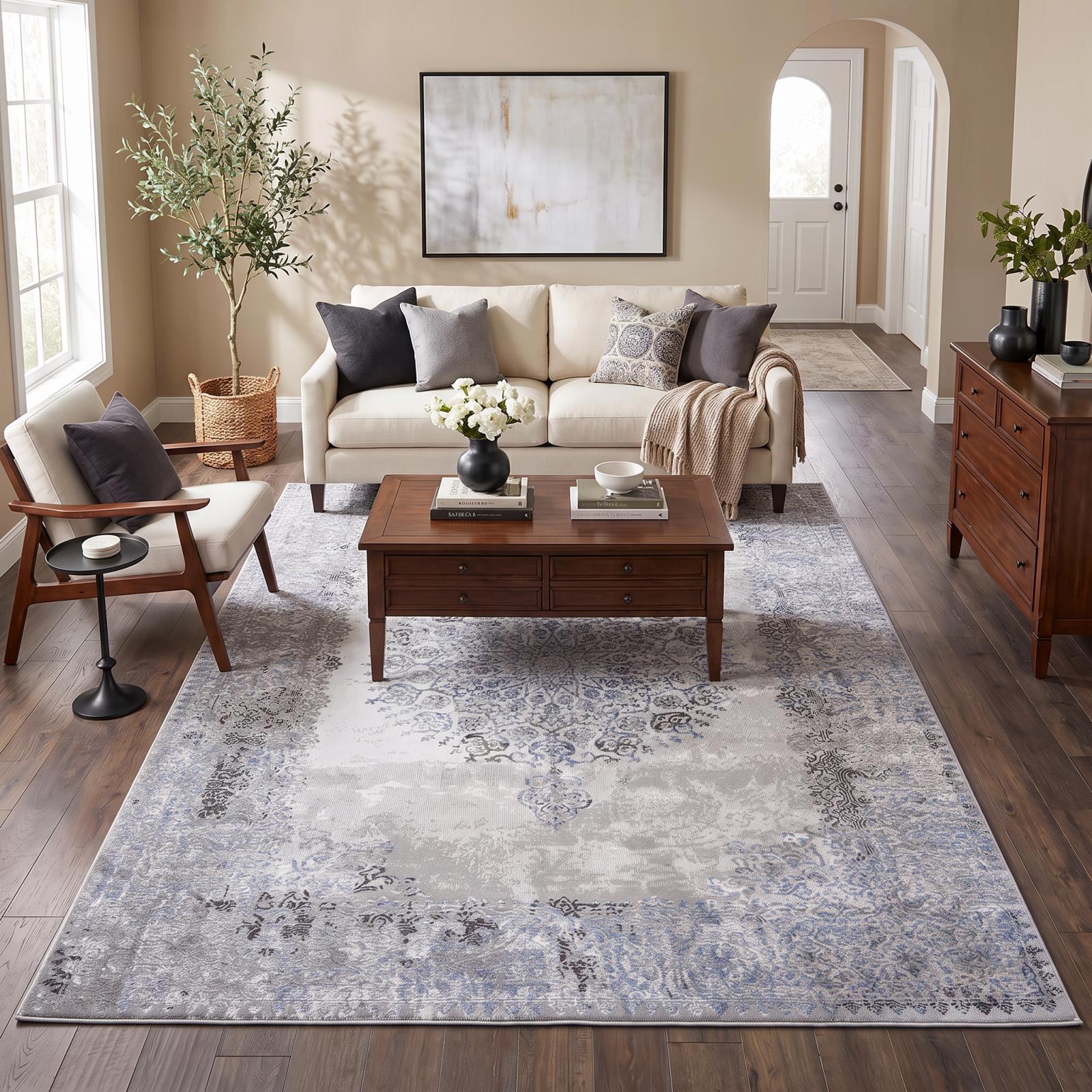 Hypnos HS05 Light Gray Area Rug