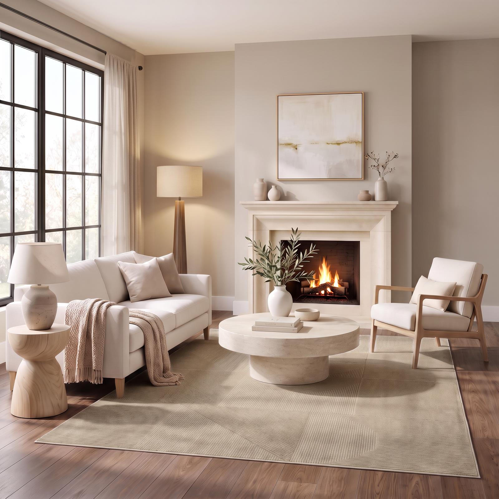 Hypnos HS11 Beige Area Rug