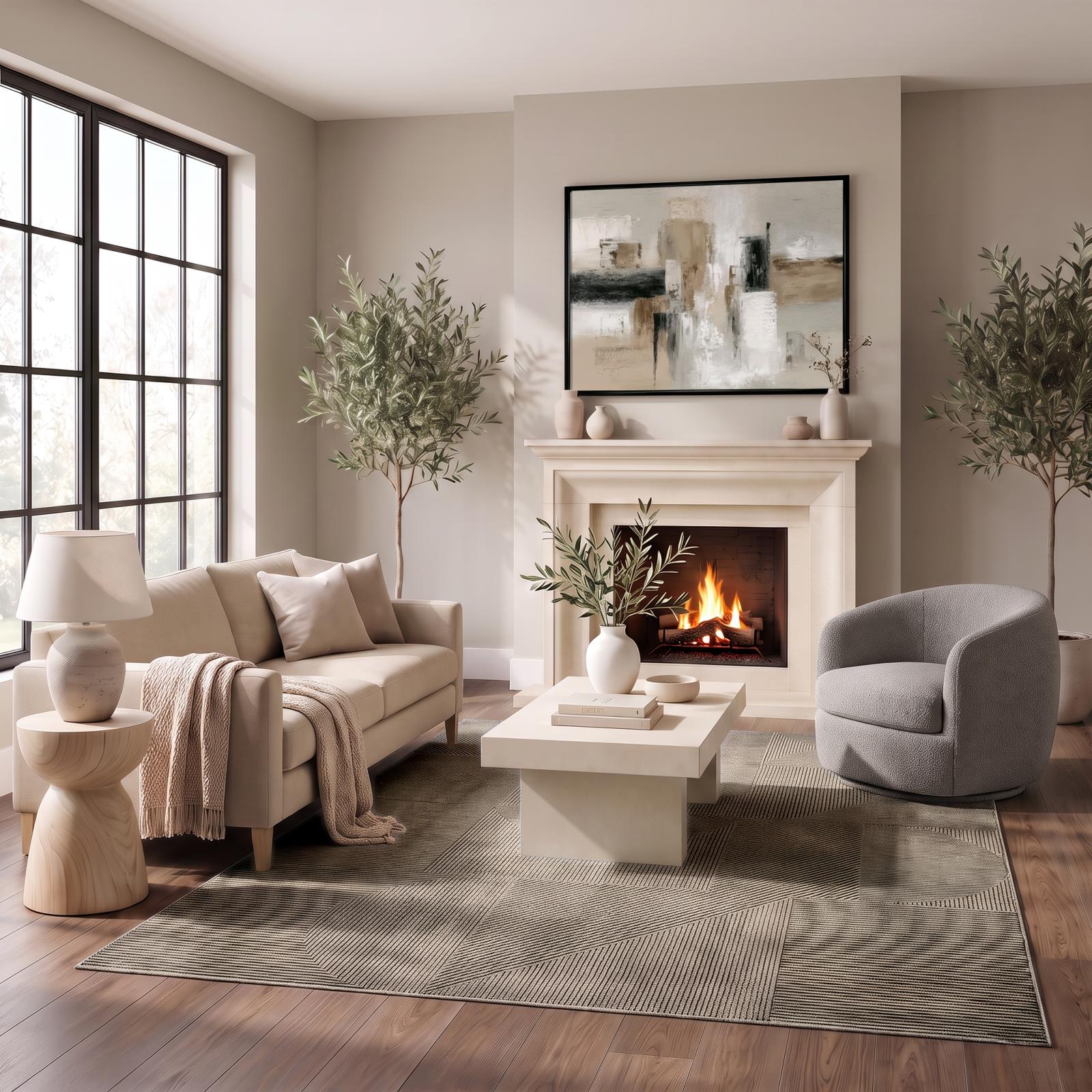 Hypnos HS10 Charcoal Gray Area Rug