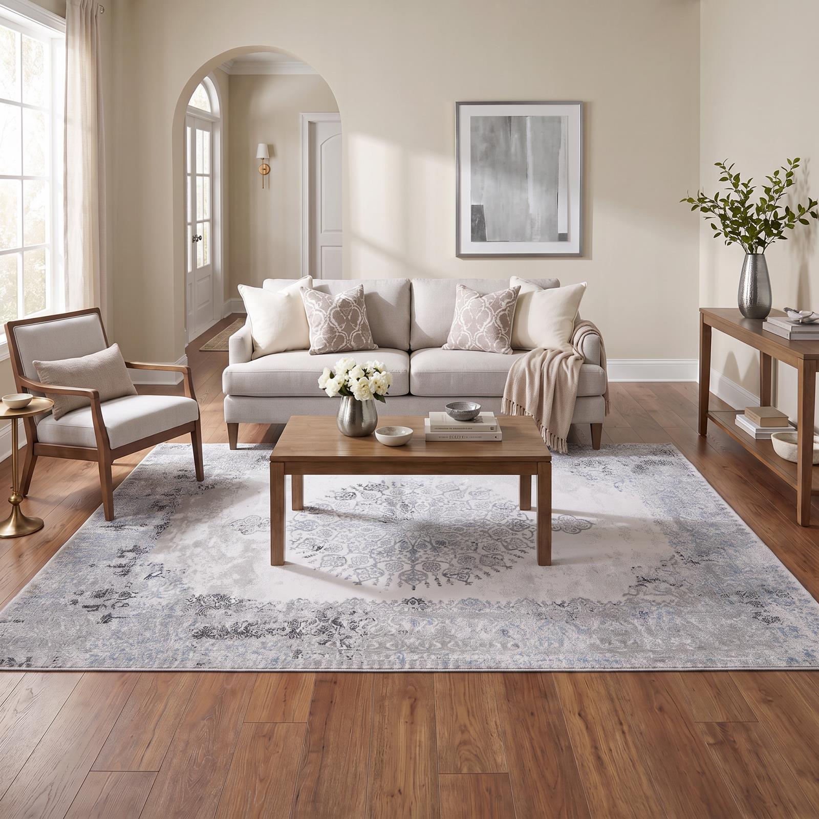 Hypnos HS05 Light Gray Area Rug — view 2