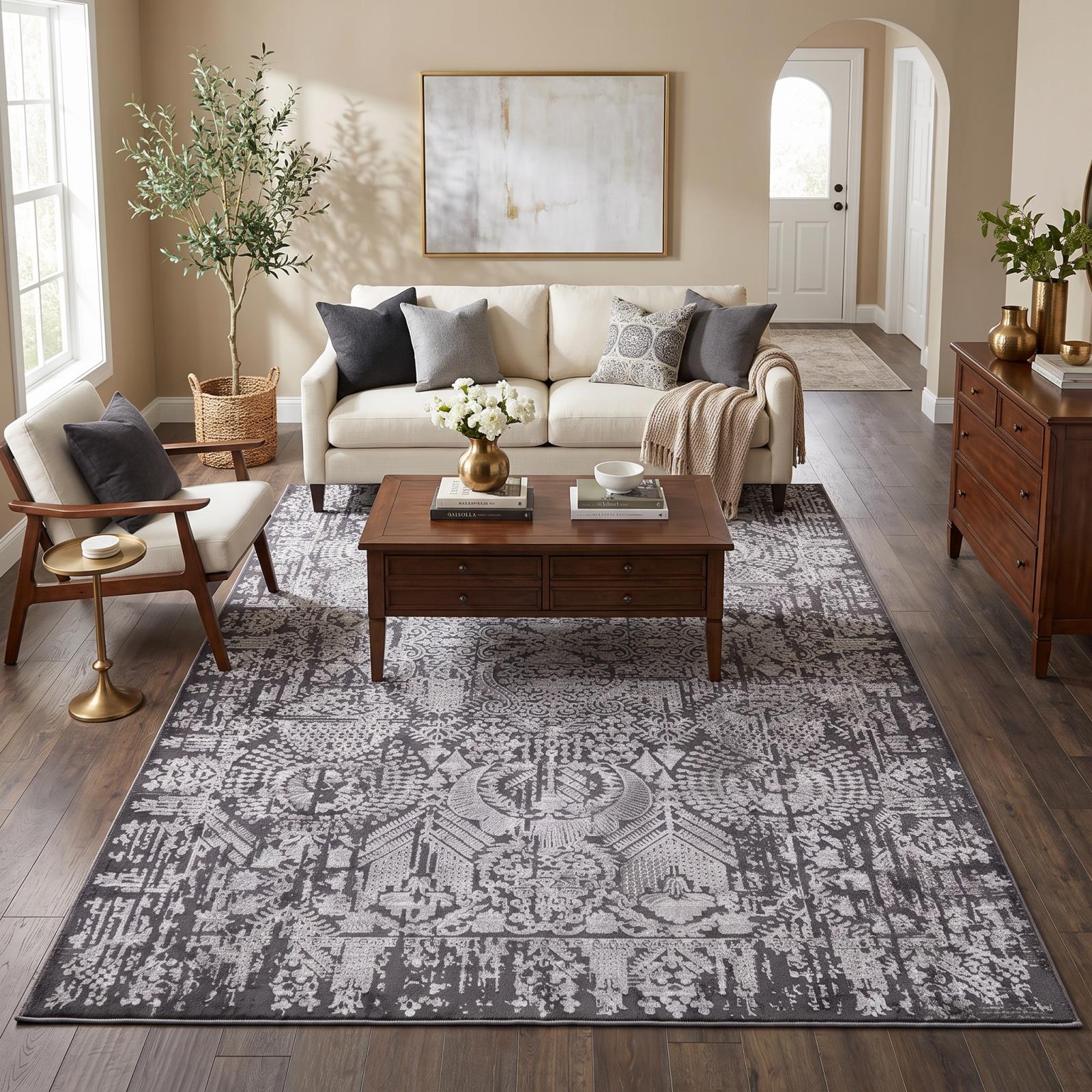 Hypnos HS06 Charcoal Gray Area Rug — view 8