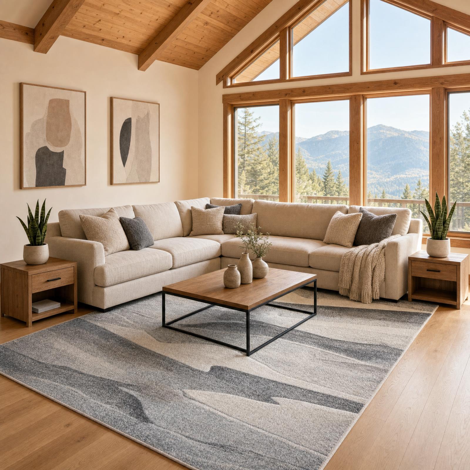 Fresco FR02 Beige Area Rug