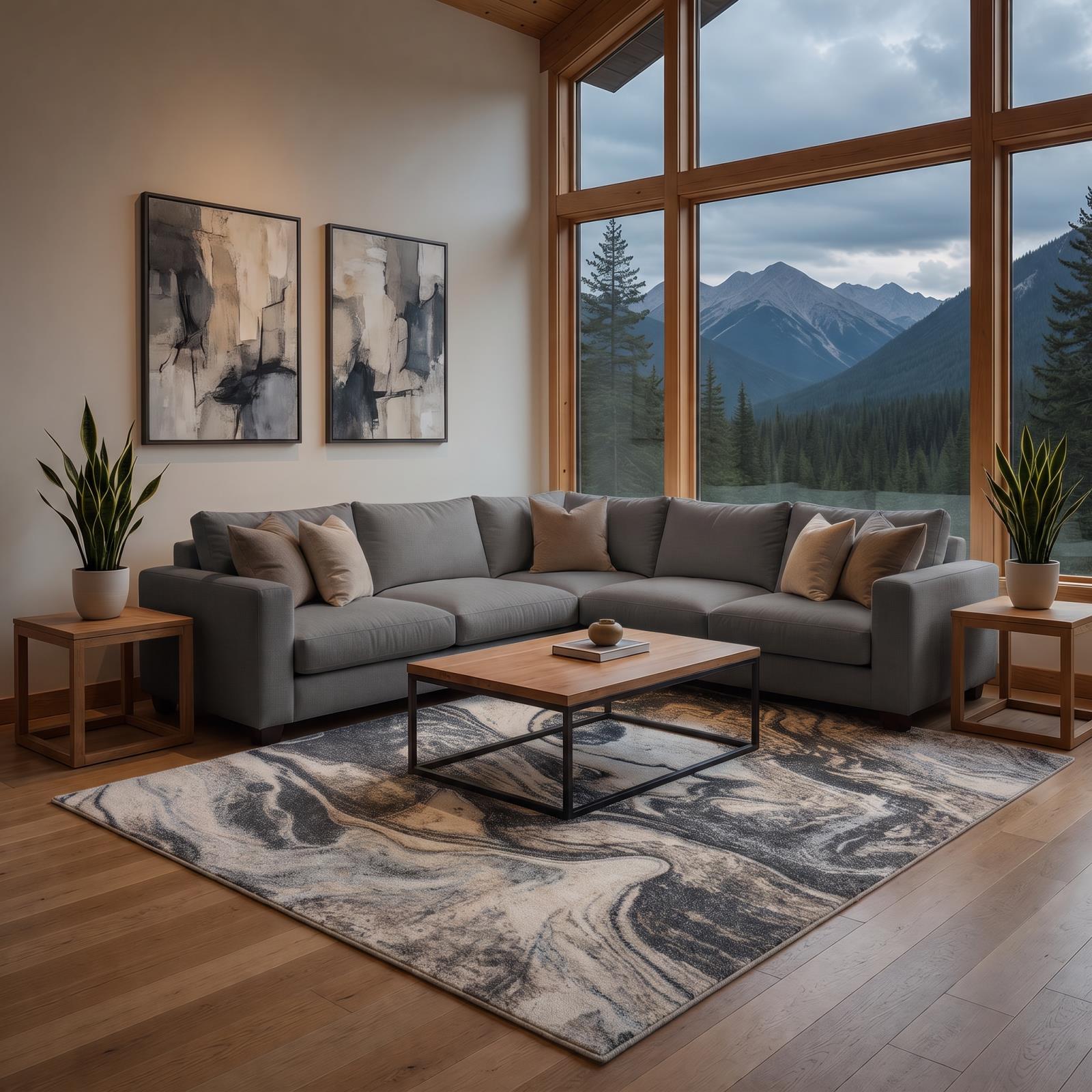 Fresco FR01 Dark Gray Area Rug — view 4