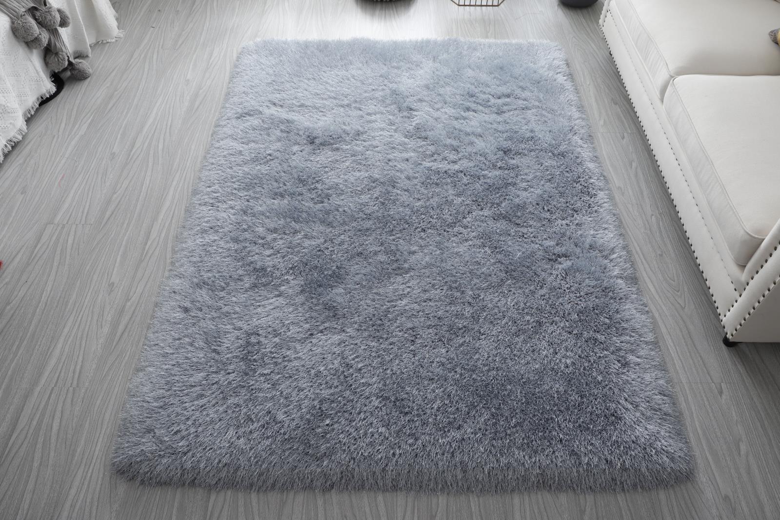 Manhattan MH01 Gray Shag Rug — view 6