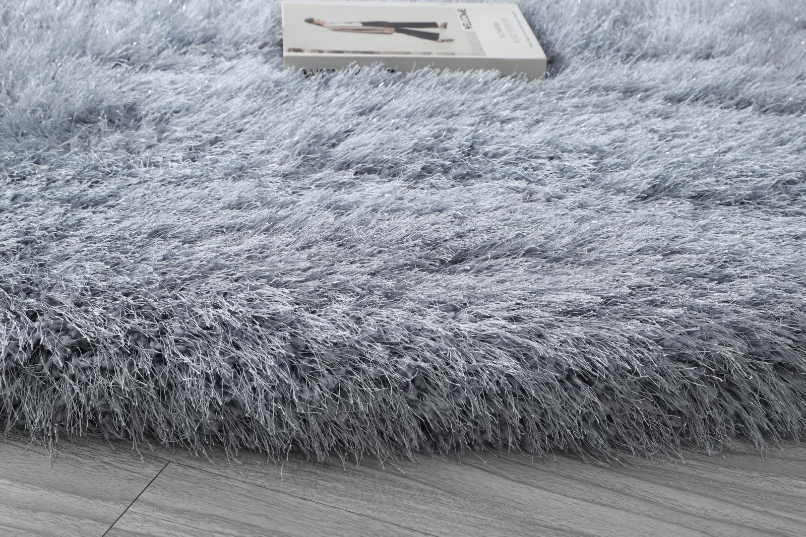 Manhattan MH01 Gray Shag Rug — view 9