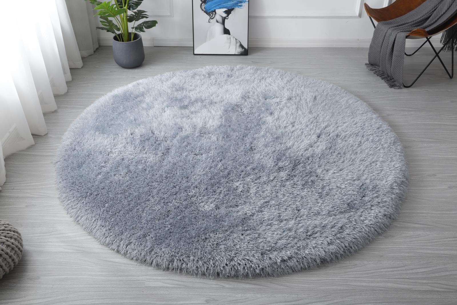 Manhattan MH01 Gray Shag Rug — view 10