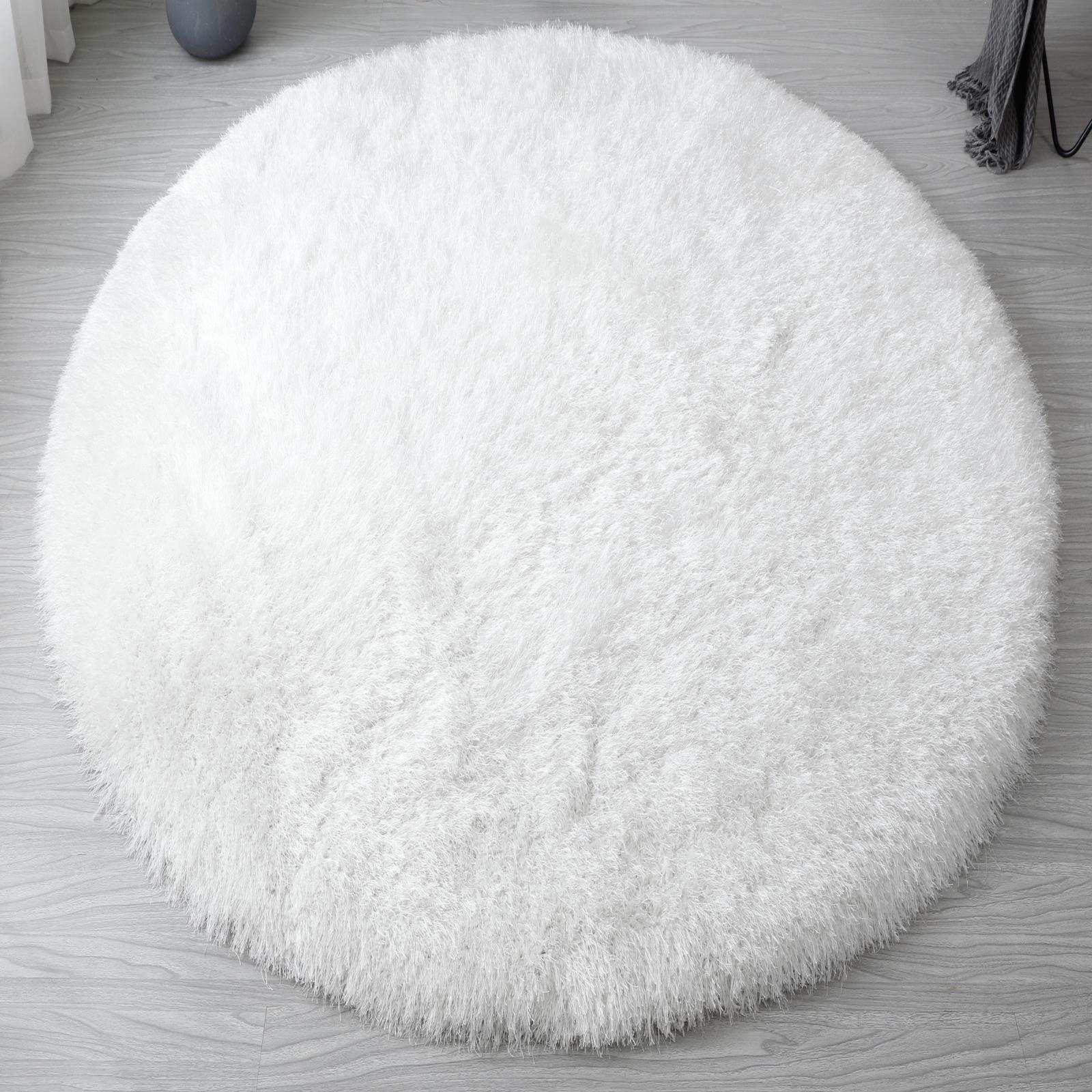 Manhattan MH02 White Shag Rug — view 10