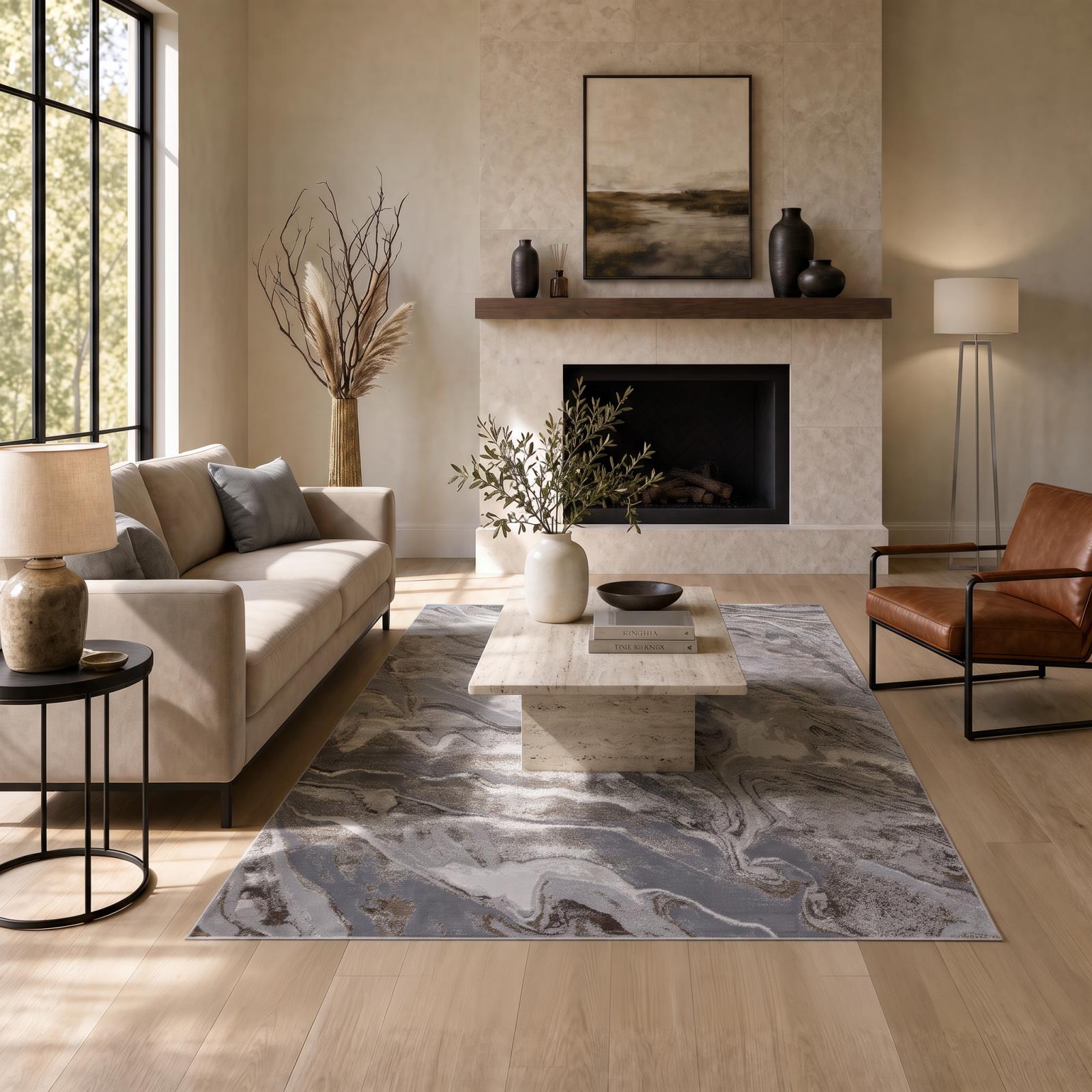 Tongo TG01 Gray Area Rug