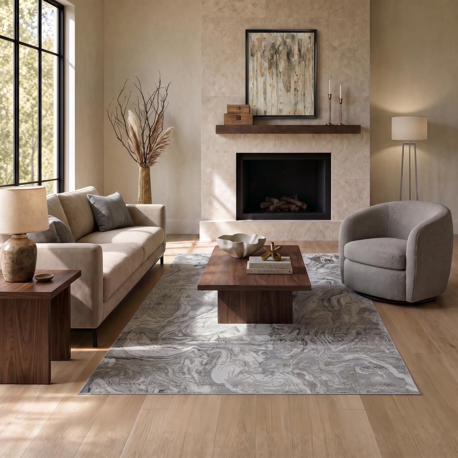 Tongo TG02 Charcoal Area Rug