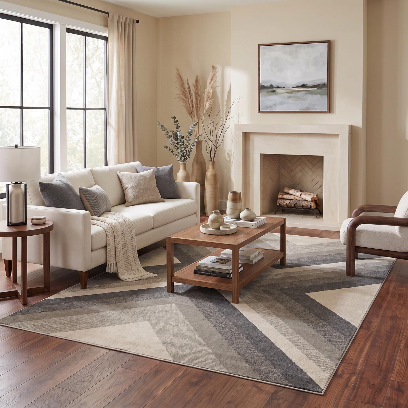 Kriselia KA10 Gray Area Rug