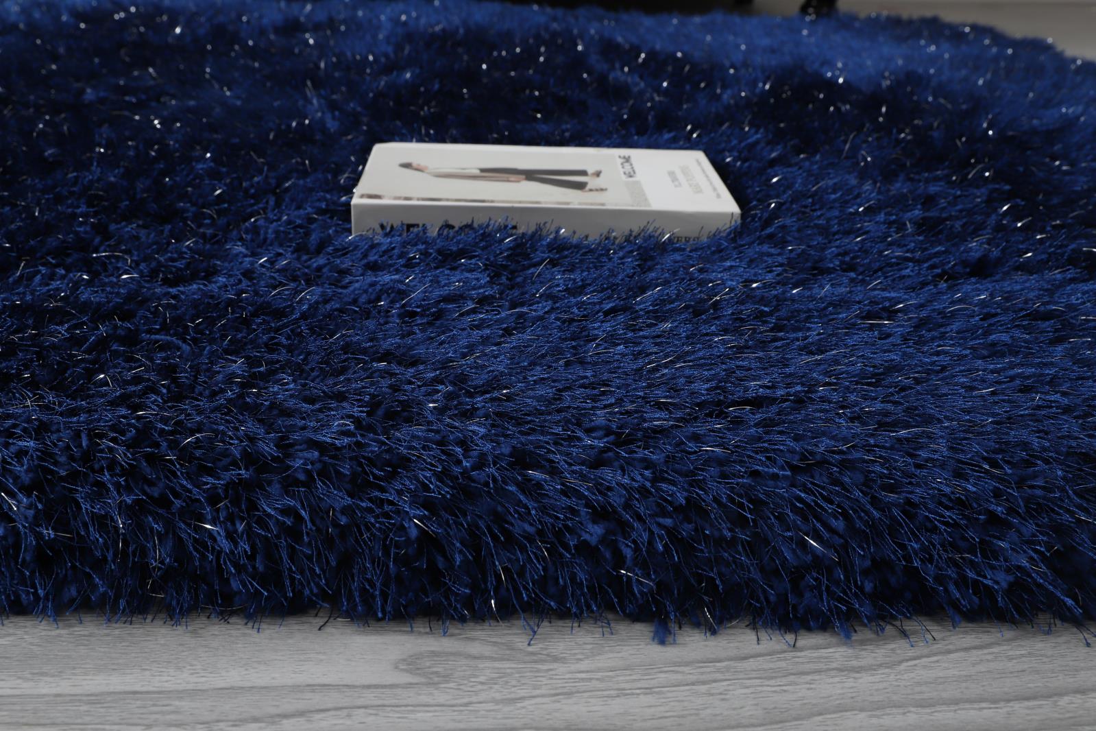 Manhattan MH03 Navy Blue Shag Rug — view 6