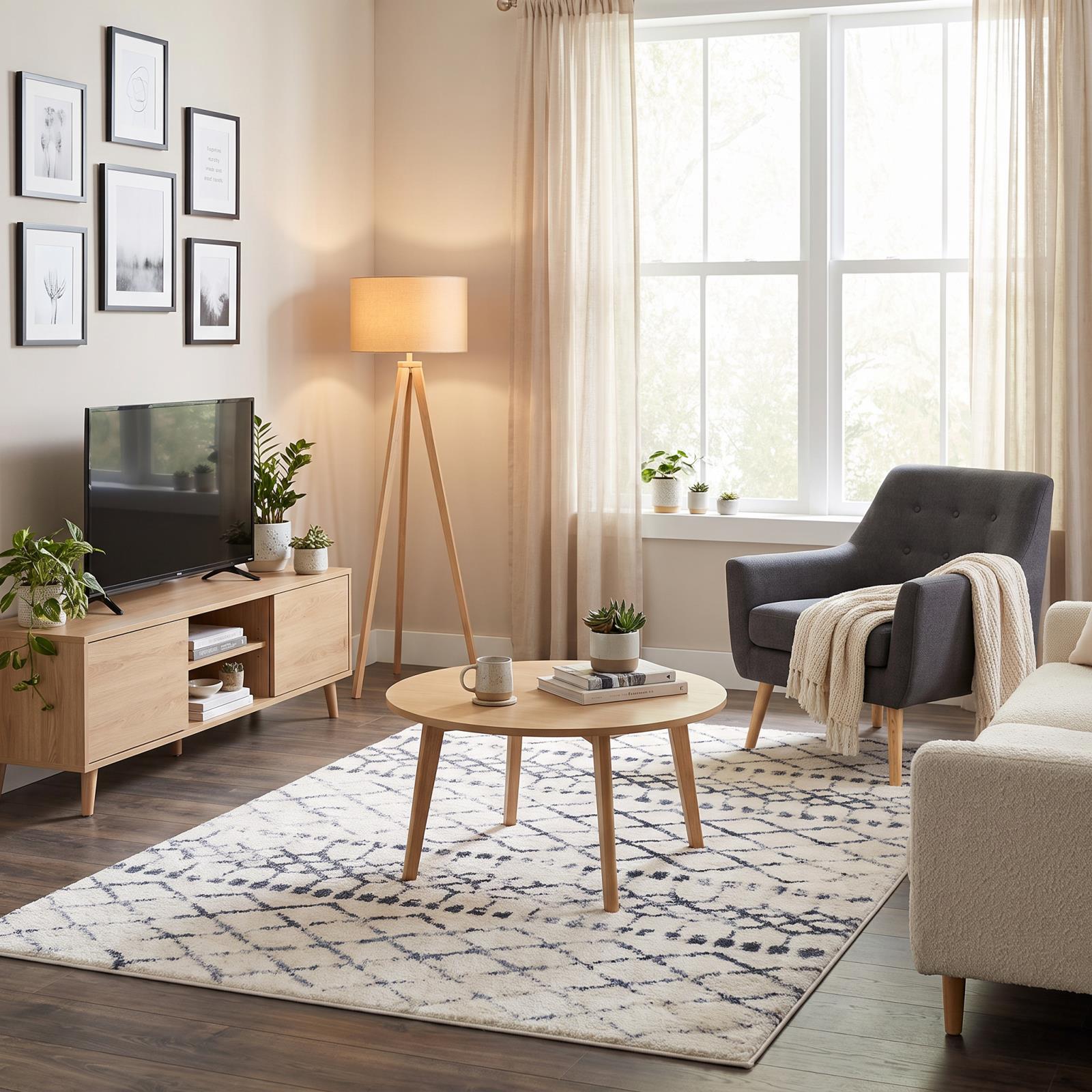 Daku DK02 White Area Rug