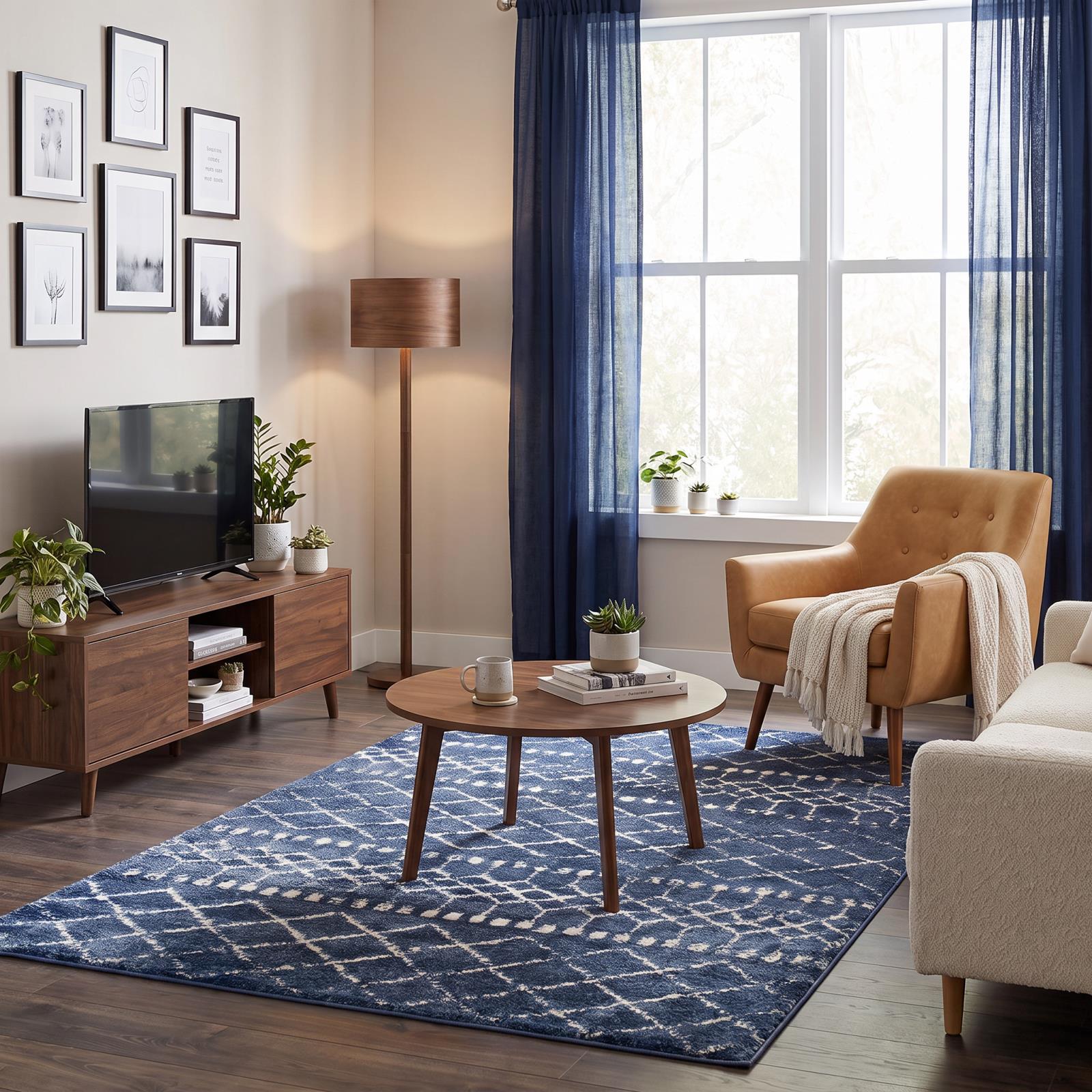 Daku DK01 Blue Area Rug