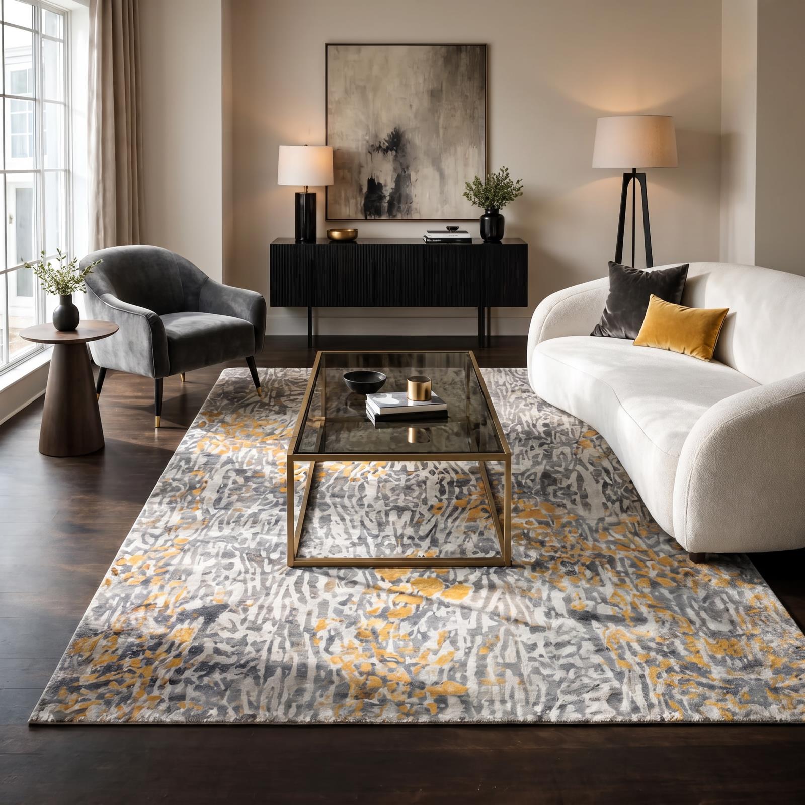Bani BA01 Silver Area Rug — view 6