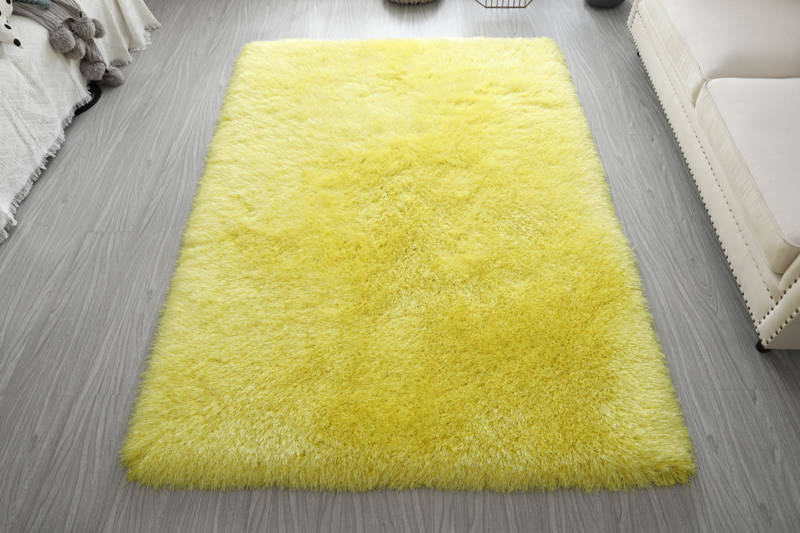 Manhattan MH09 Yellow Shag Rug — view 4