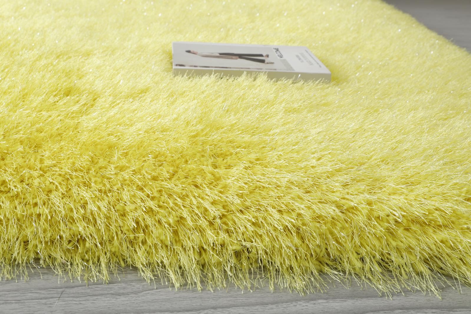 Manhattan MH09 Yellow Shag Rug — view 3