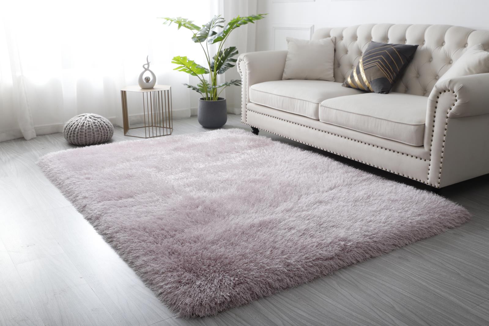 Manhattan MH10 Pink Shag Rug — view 5