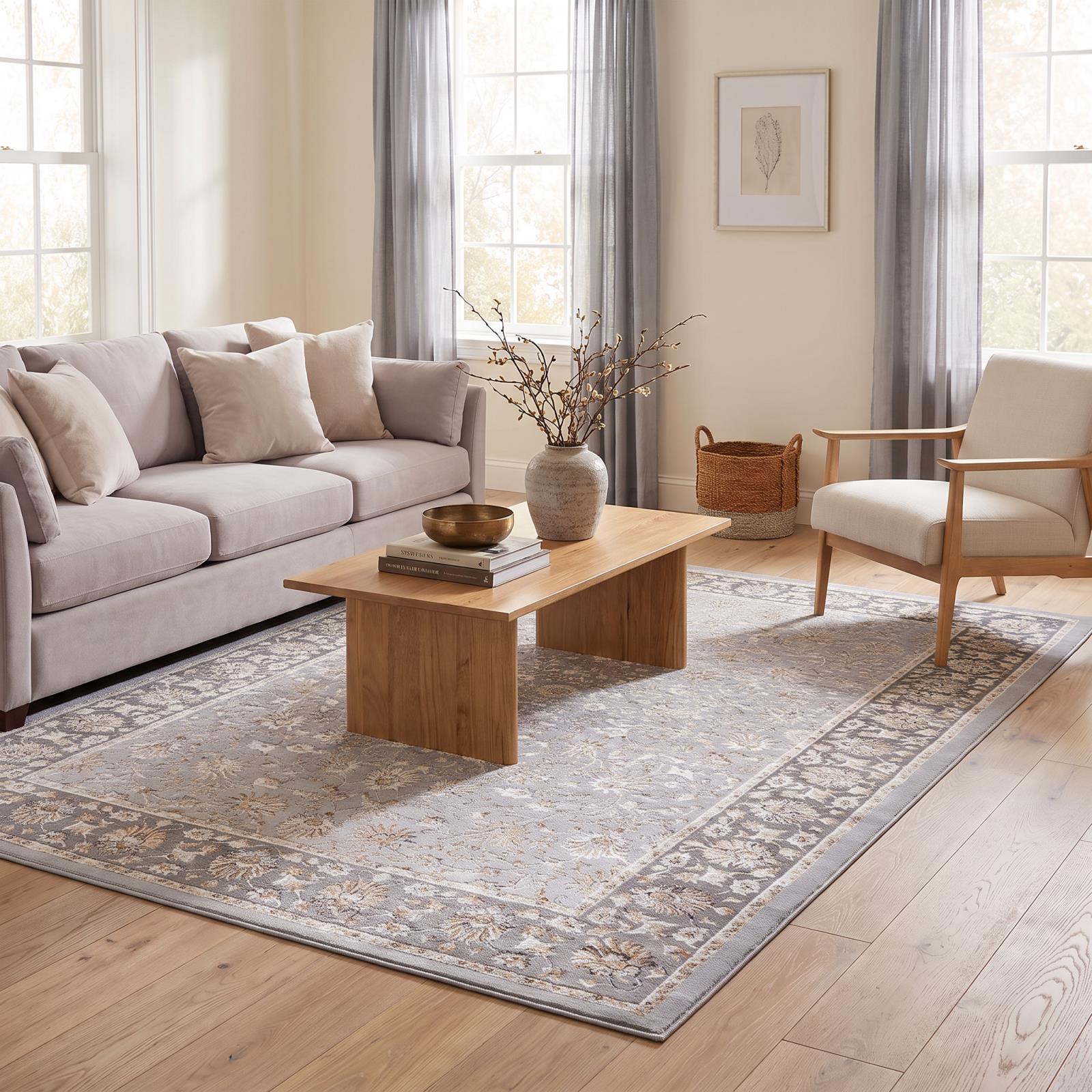 Lafi LF02 Light Gray Area Rug