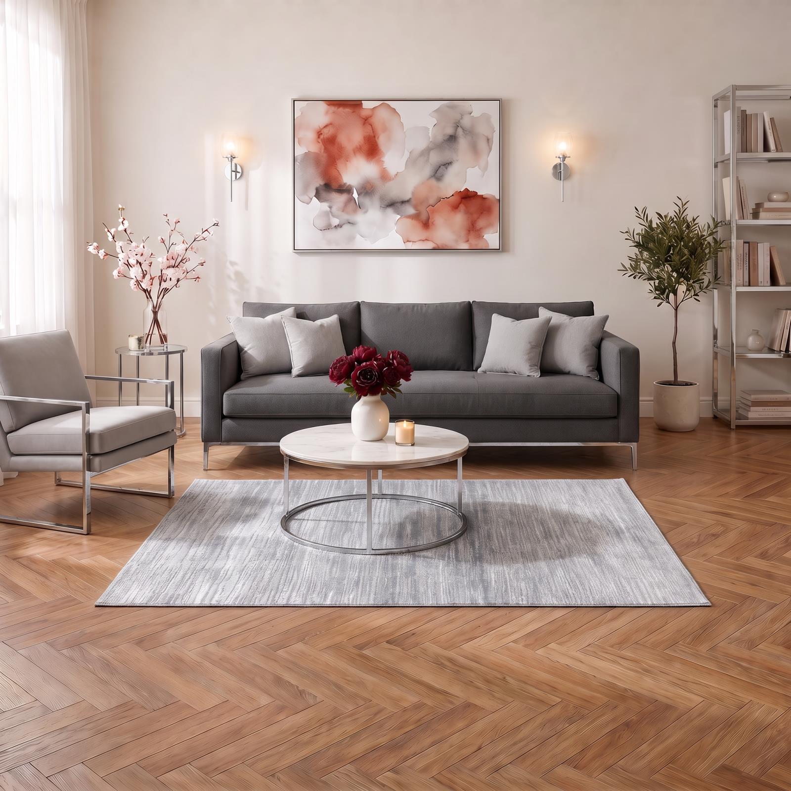 Petra PT03 Gray Area Rug
