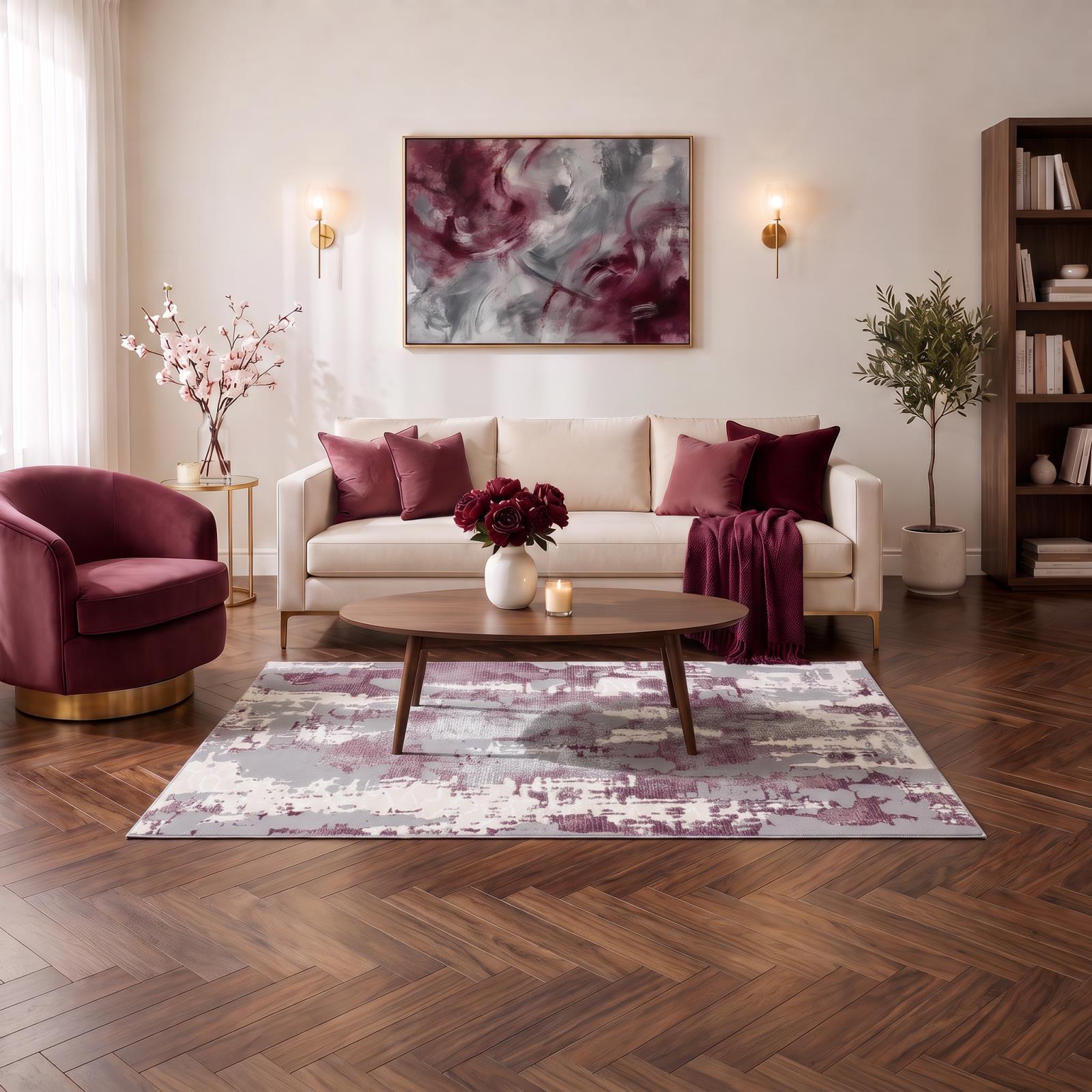 Petra PT09 Purple Area Rug