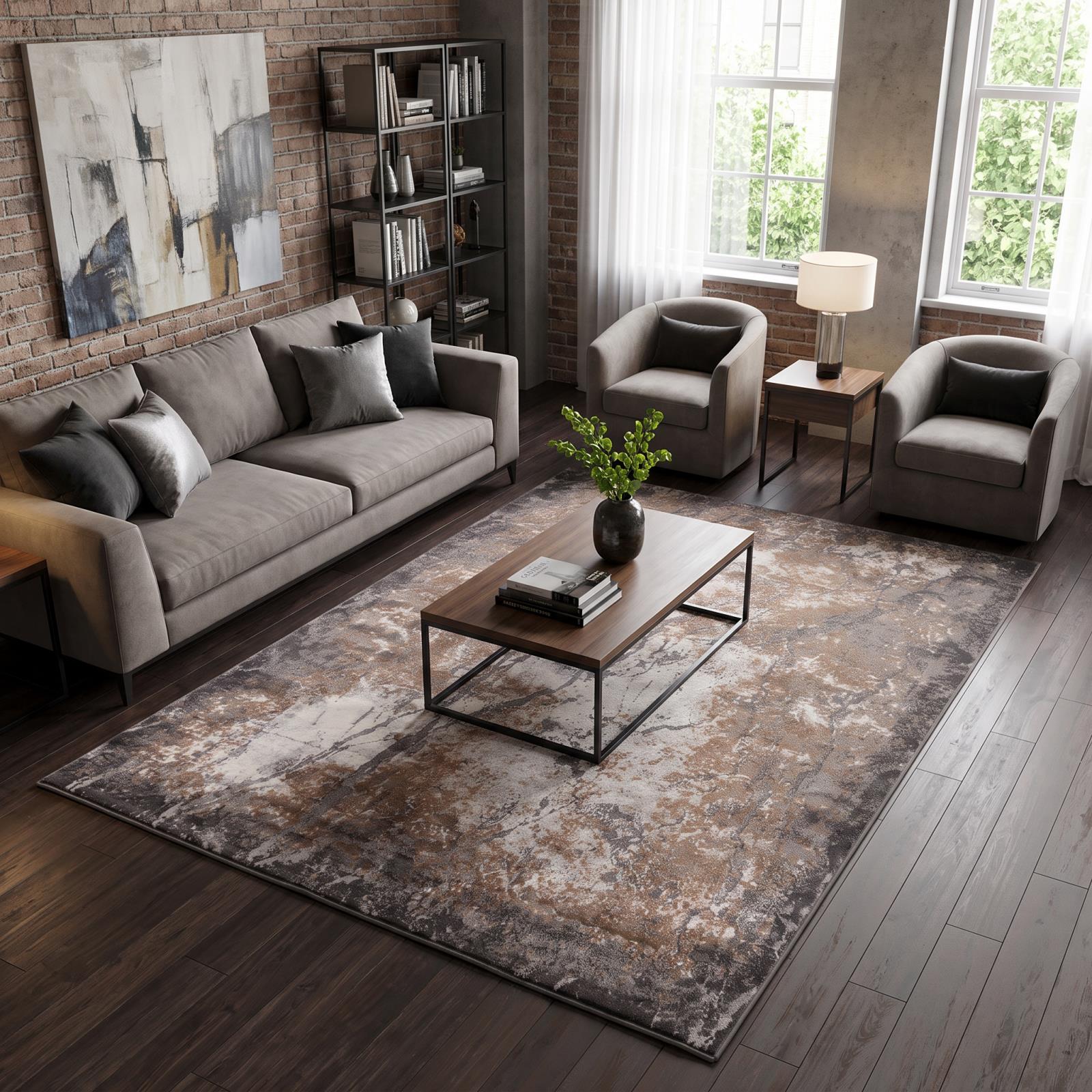 Petra PT11 Gray Area Rug