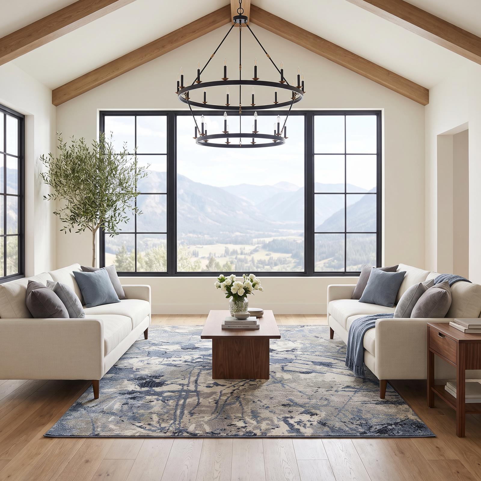 Olympia OY02 Blue Gray Area Rug