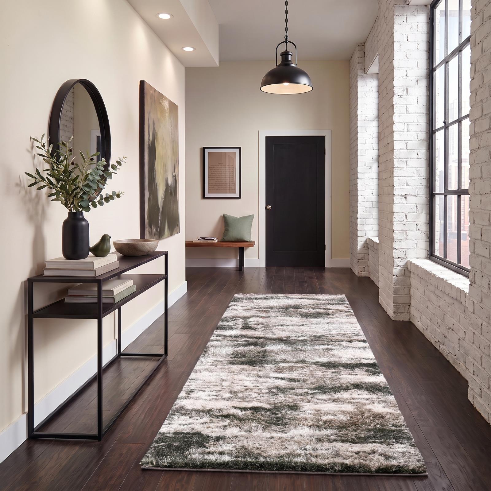Emily EY08 Beige Shag Rug — view 6