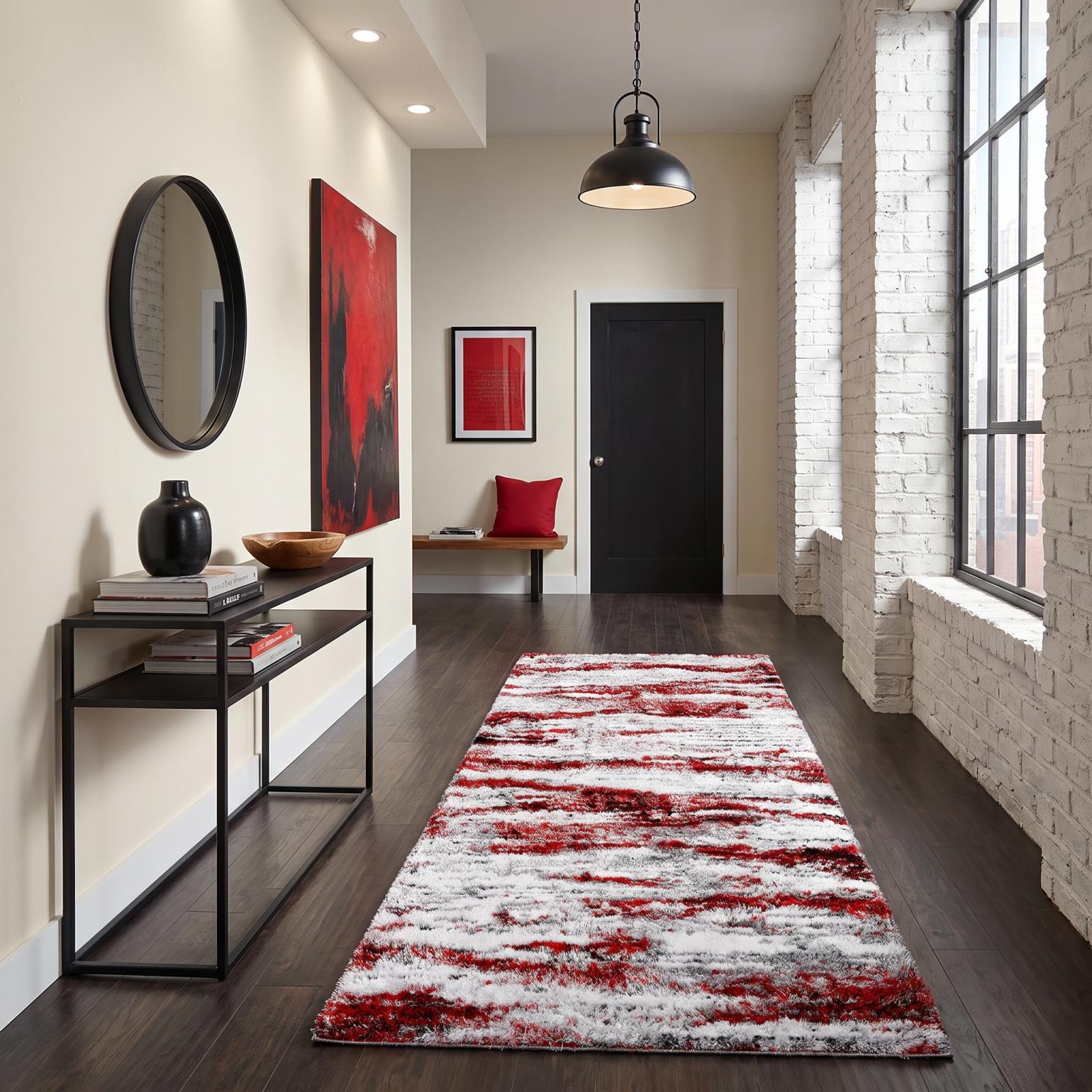 Emily EY09 White Shag Rug — view 6