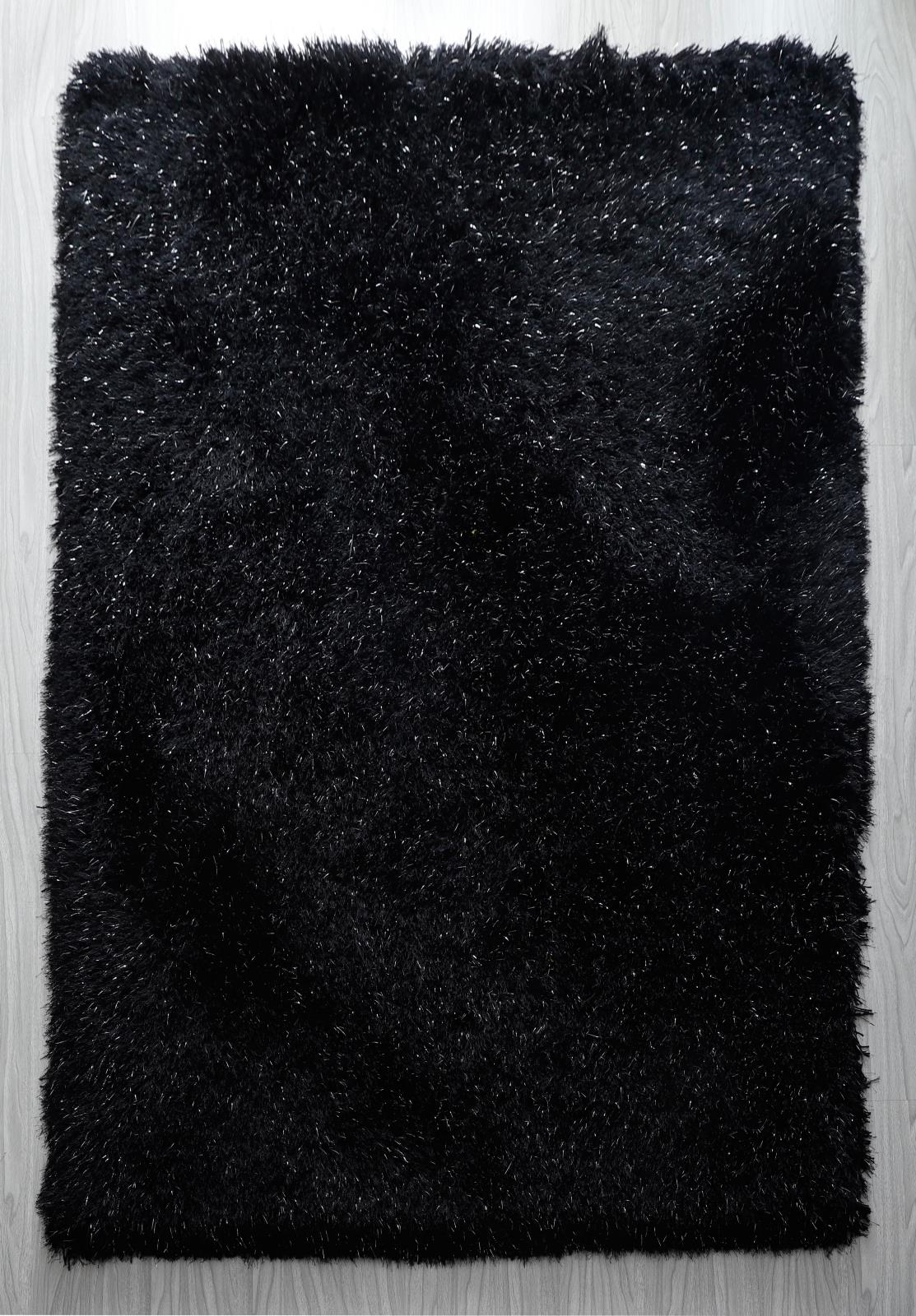Manhattan MH08 Black Shag Rug
