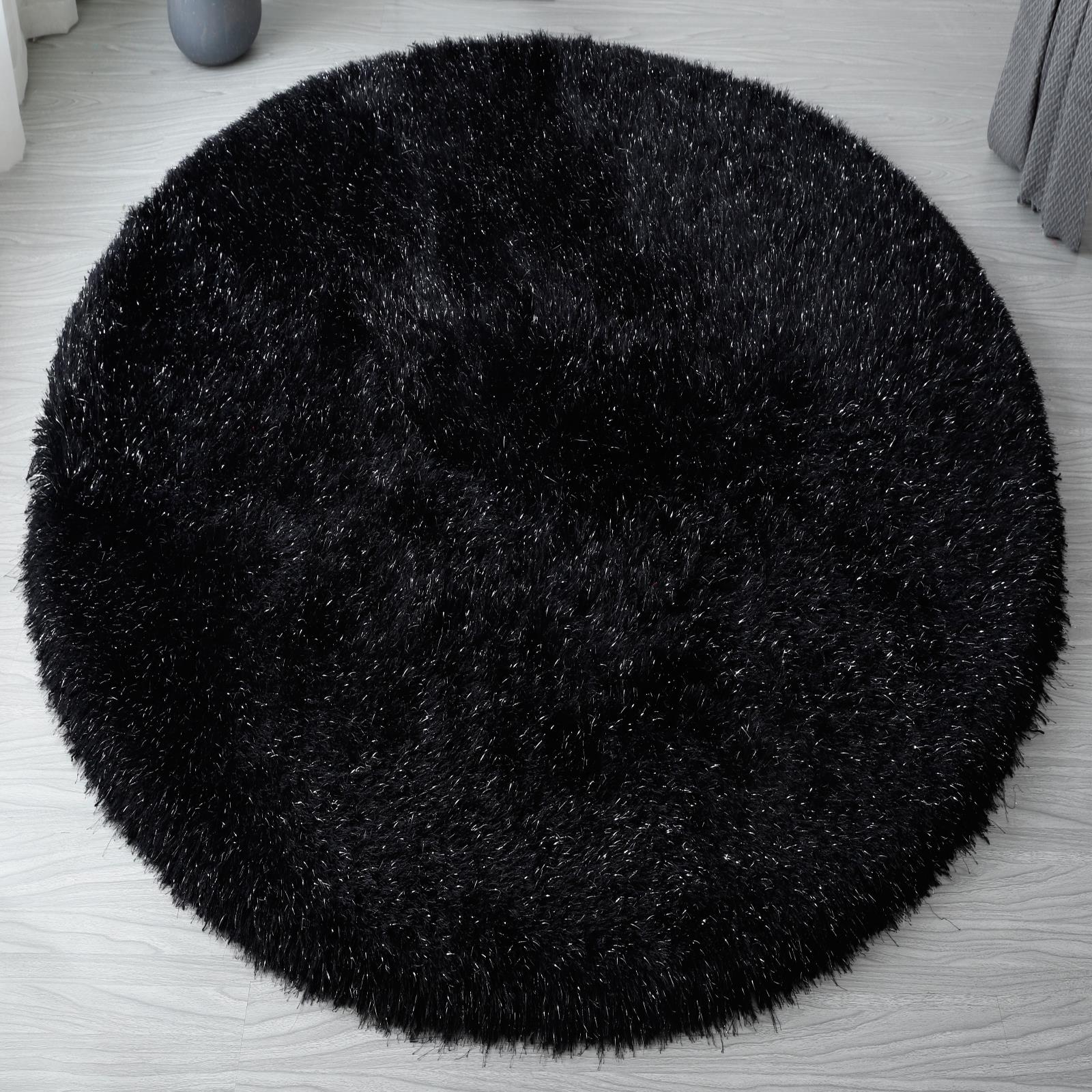 Manhattan MH08 Black Shag Rug — view 8