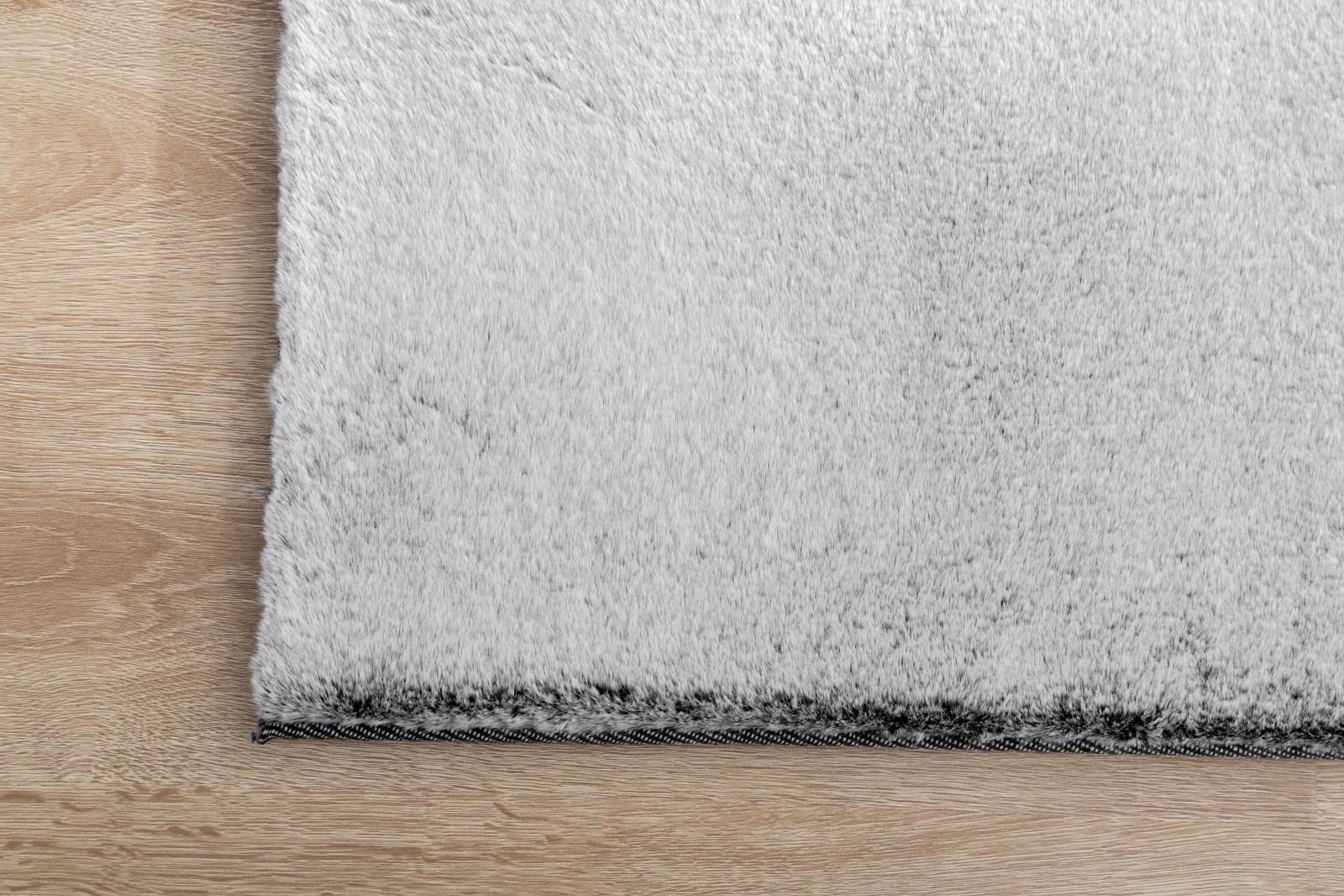 Faux Fur FU01 Gray Shag Rug — view 7