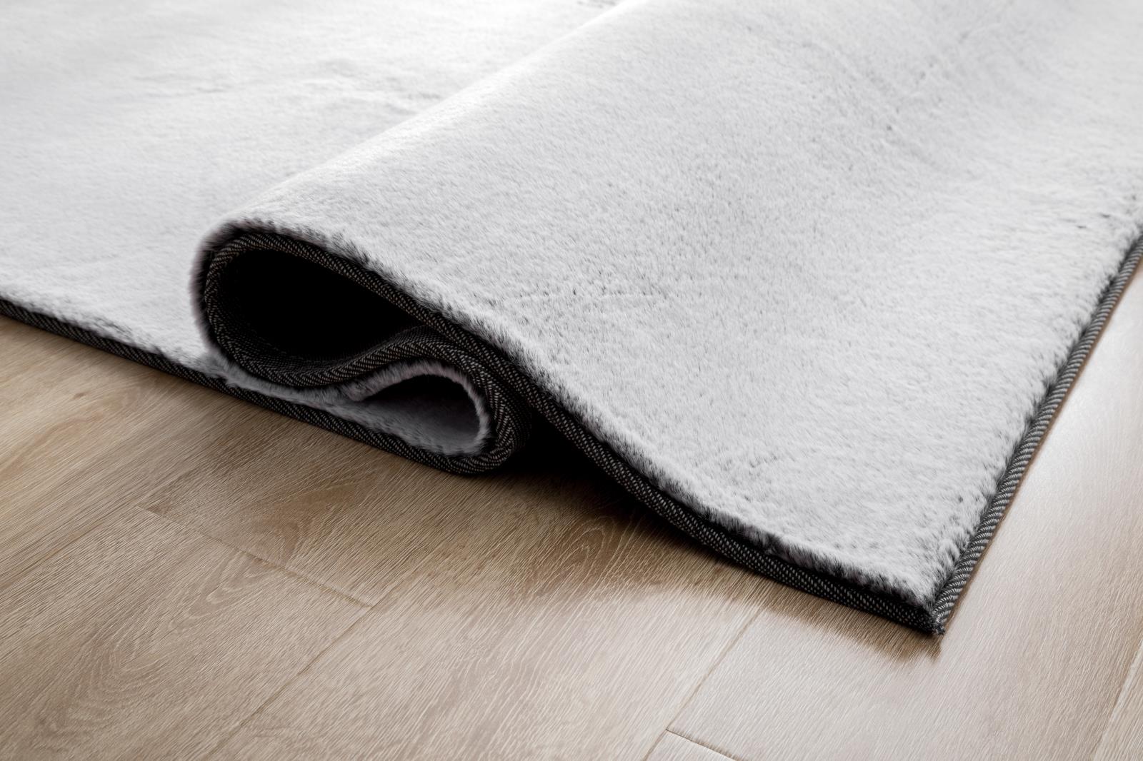 Faux Fur FU01 Gray Shag Rug — view 5