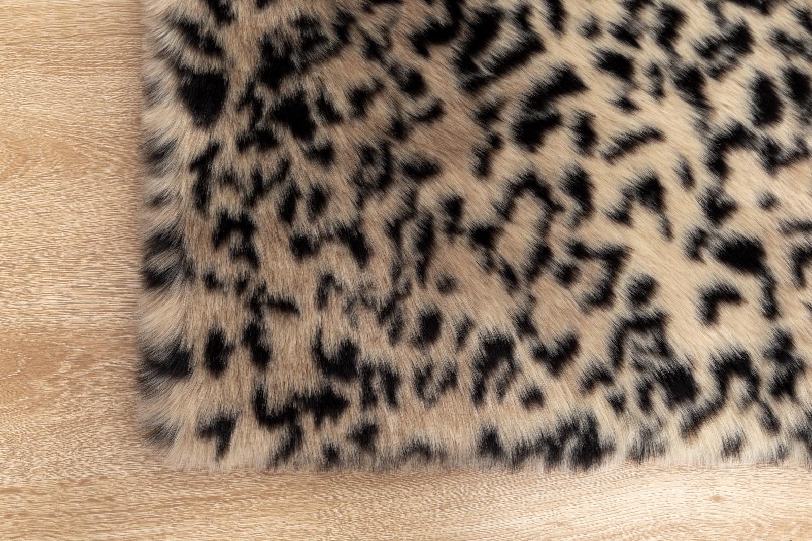 Luxury LX06 Cheetah Print Shag Rug — view 4