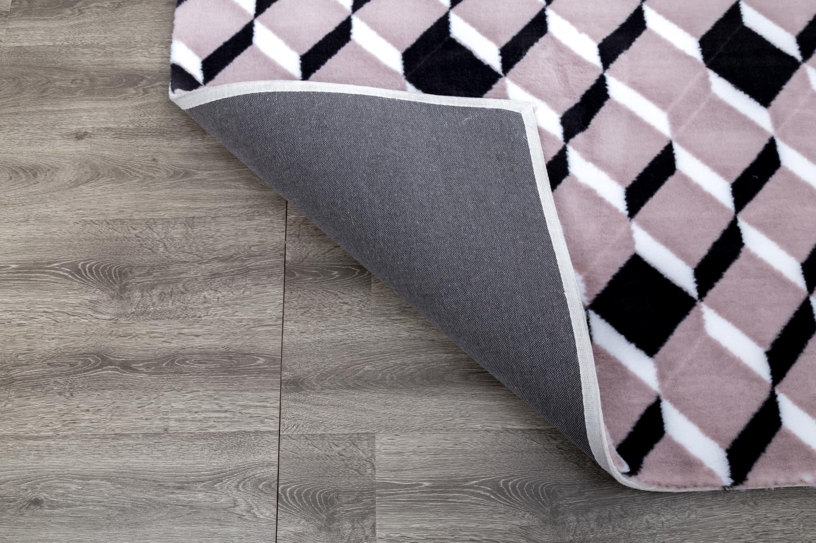 Luxury LX07 Pink Shag Rug — view 4