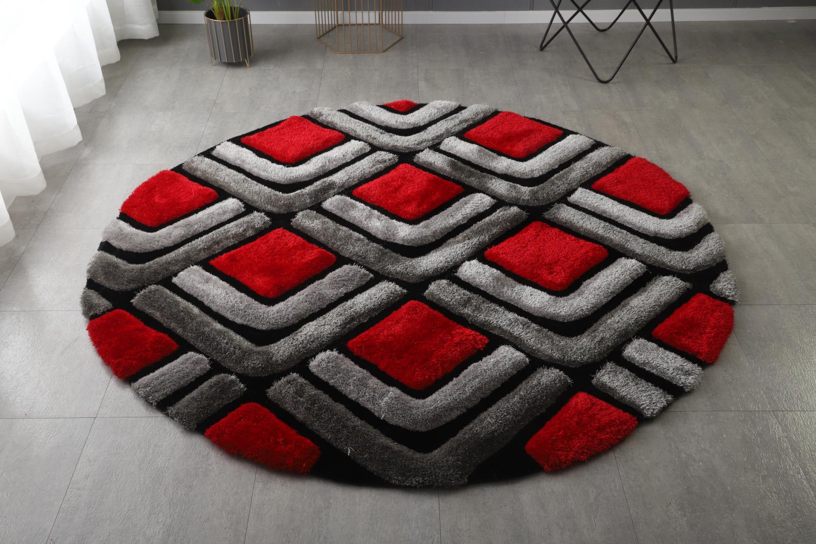 Mateos MS27 Gray Shag Rug — view 9