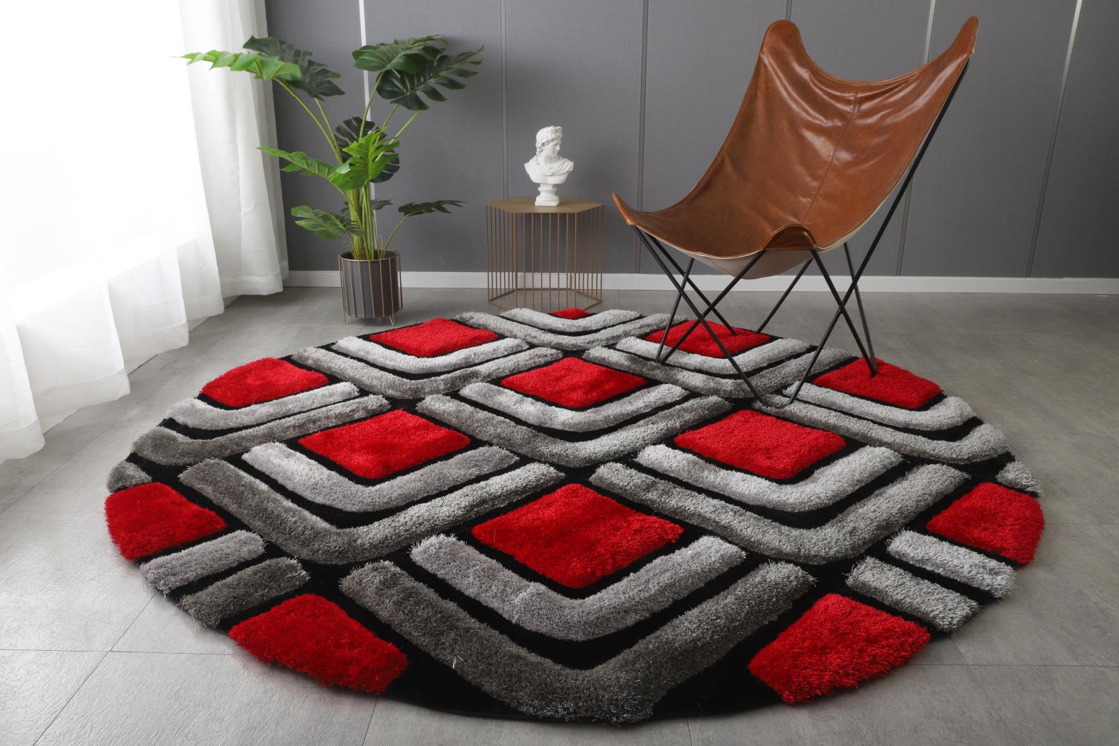 Mateos MS27 Gray Shag Rug — view 10