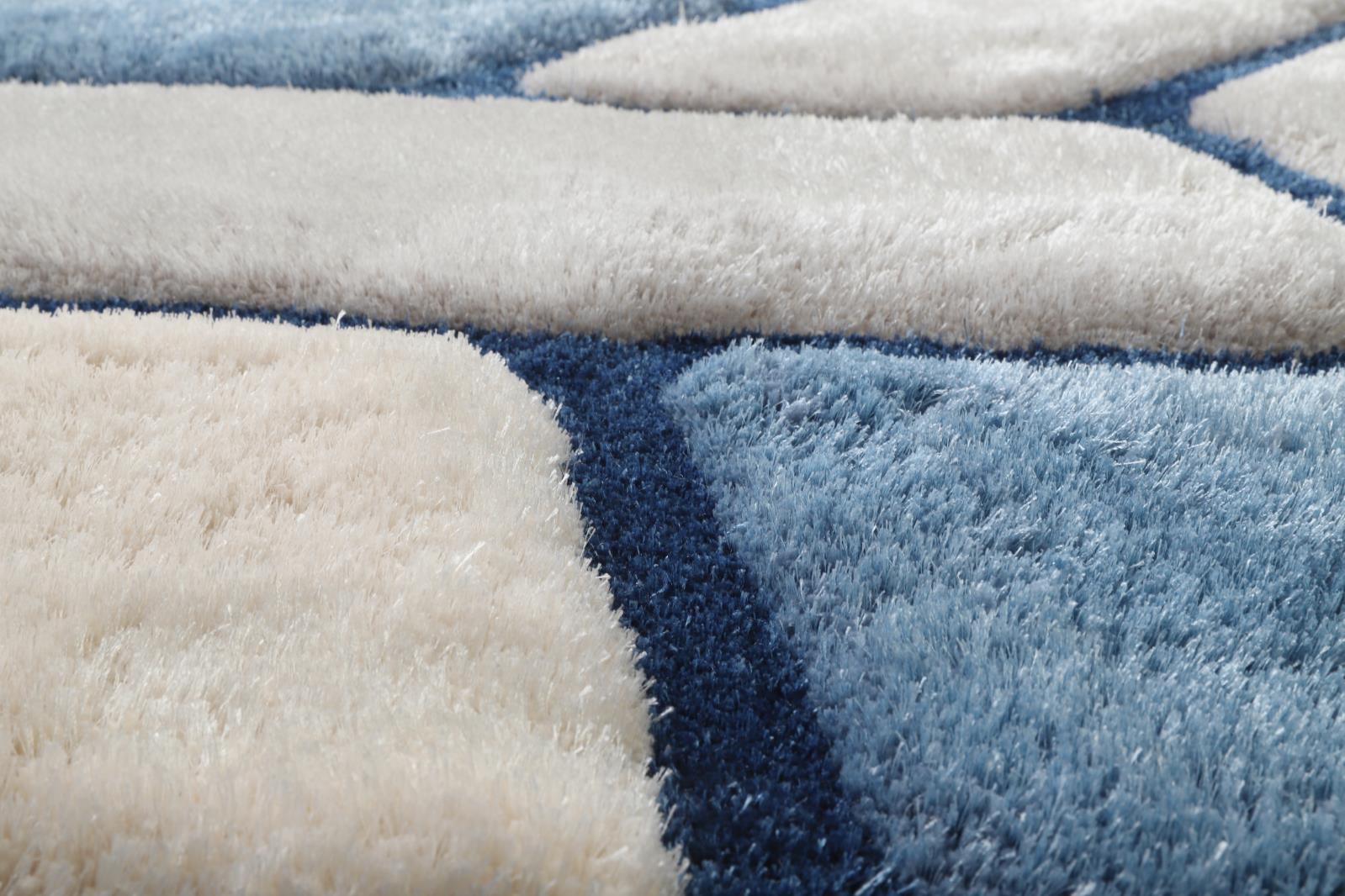 Mateos MS42 Blue Shag Rug — view 3