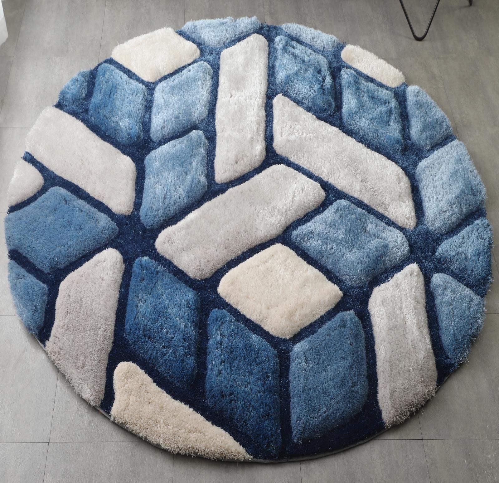 Mateos MS42 Blue Shag Rug — view 2