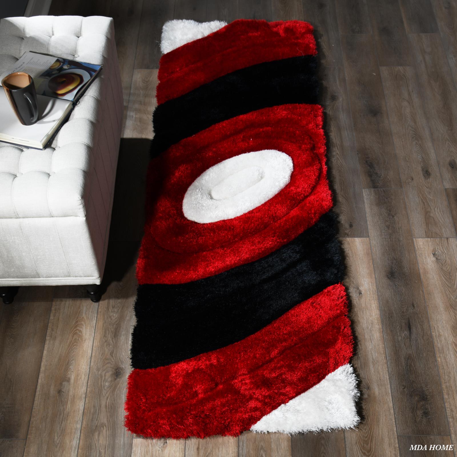 Mateos MS51 Red Shag Rug — view 11