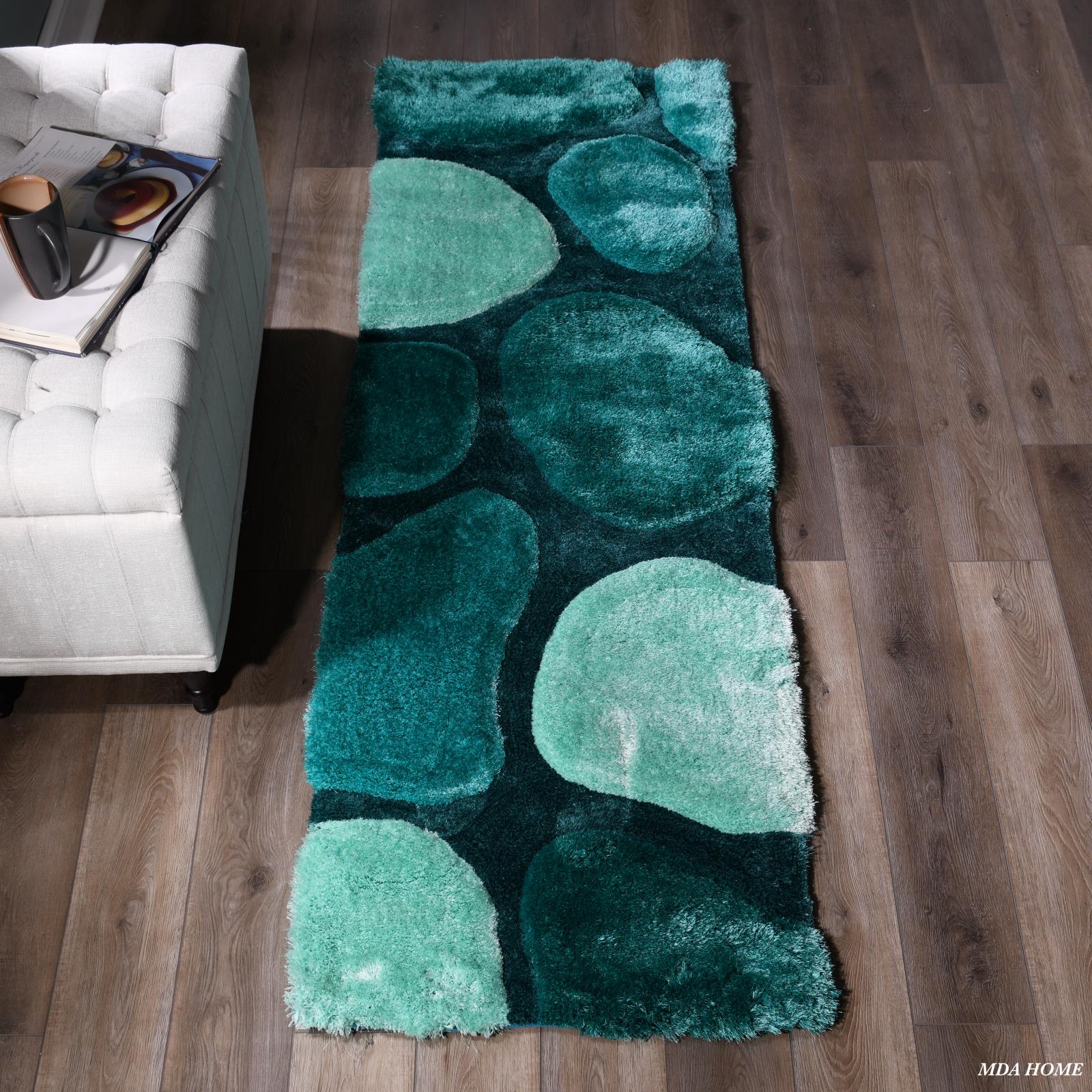 Mateos MS54 Blue Shag Rug — view 11